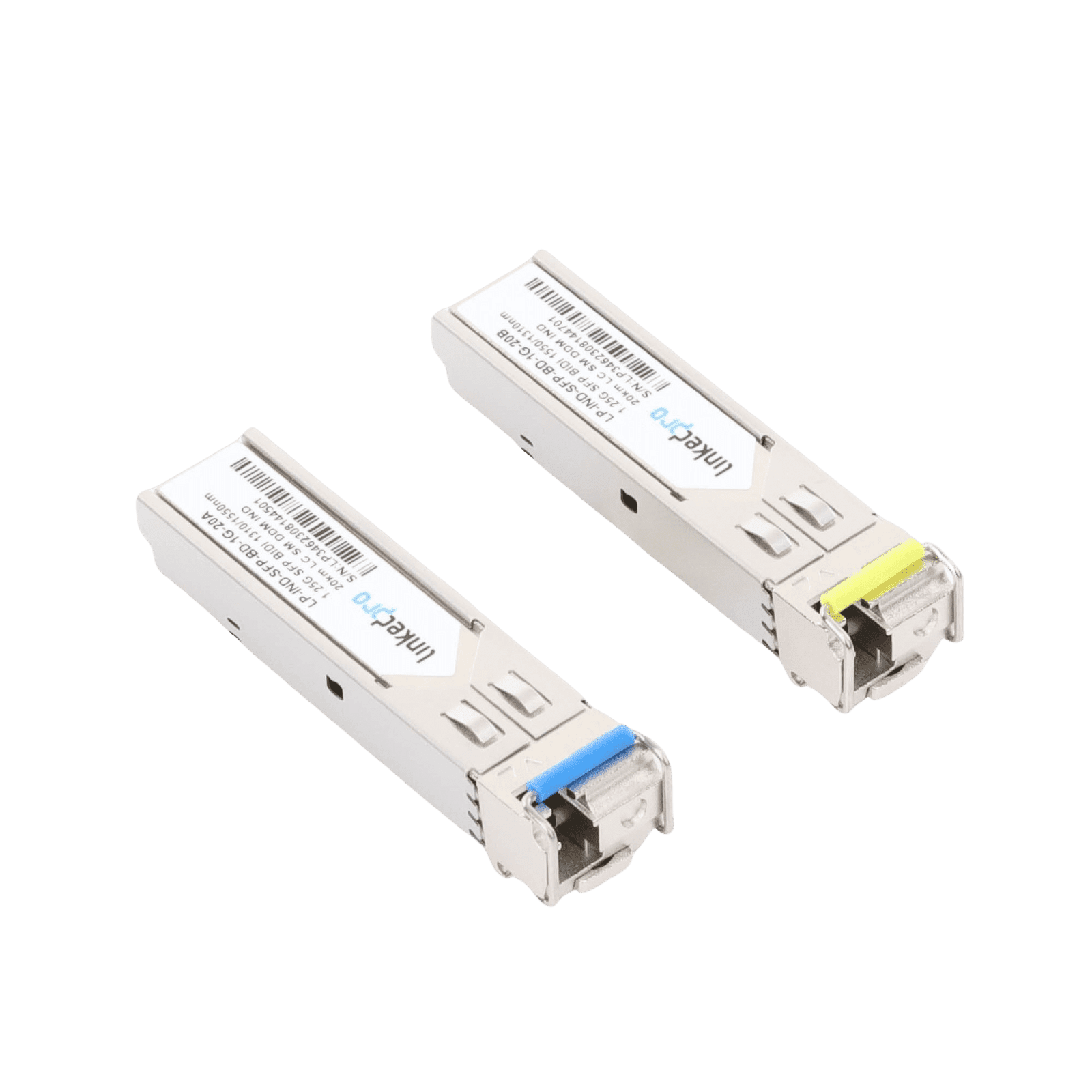 Transceptores Industriales SFP Bidireccionales (Mini GBIC) / Monomodo / 1.25 Gbps / Conector LC / Hasta 20 km de Distancia / 2 Piezas LP-IND-SFP-BD-1G-20 219429 - LINKEDPRO BY EPCOM