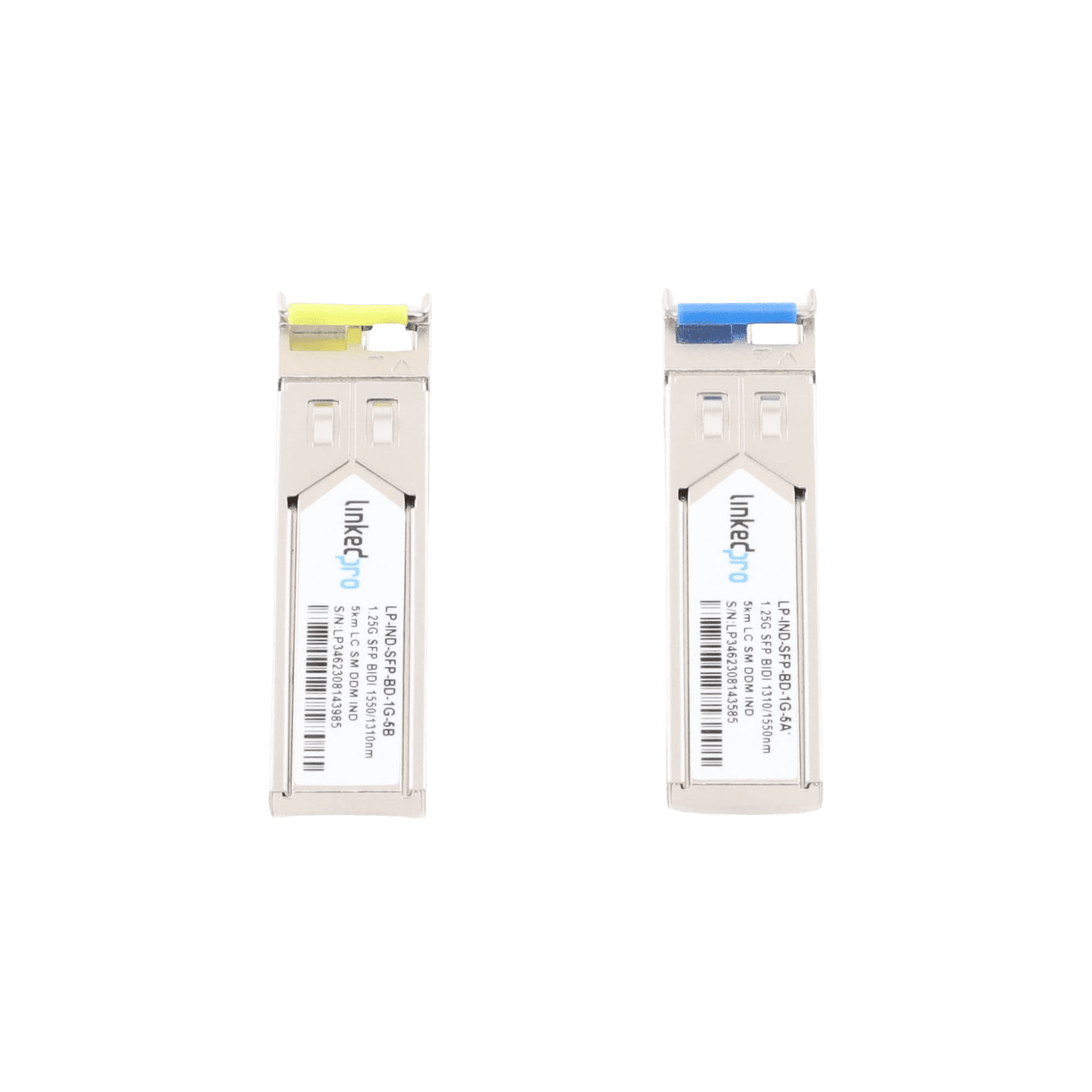 Transceptores Industriales SFP Bidireccionales (Mini GBIC) / Monomodo / 1.25 Gbps / Conector LC / Hasta 5 km de Distancia / 2 Piezas LP-IND-SFP-BD-1G-5 219427 - LINKEDPRO BY EPCOM