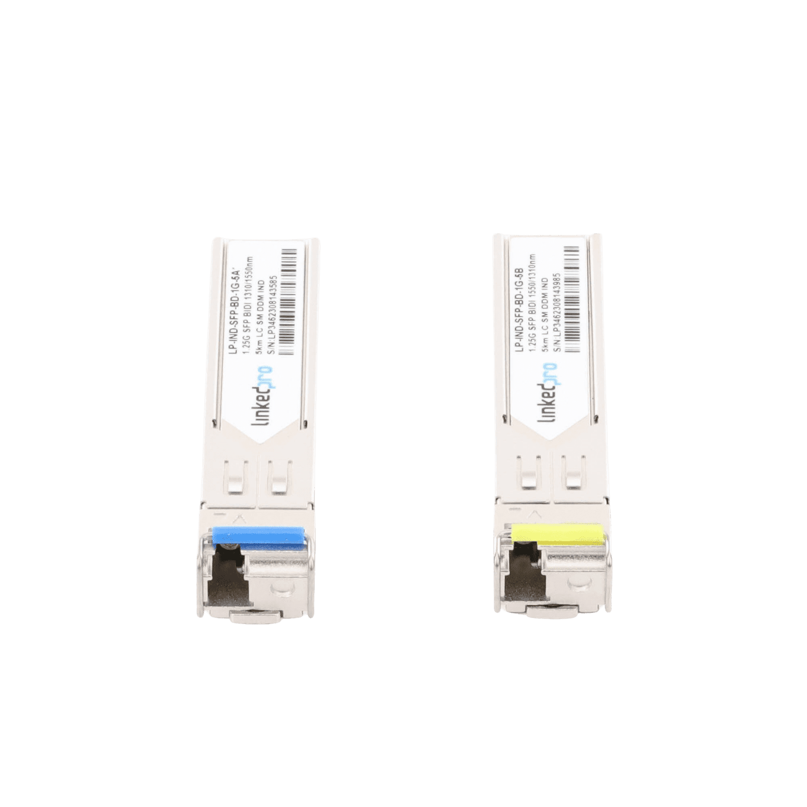 Transceptores Industriales SFP Bidireccionales (Mini GBIC) / Monomodo / 1.25 Gbps / Conector LC / Hasta 5 km de Distancia / 2 Piezas LP-IND-SFP-BD-1G-5 219427 - LINKEDPRO BY EPCOM