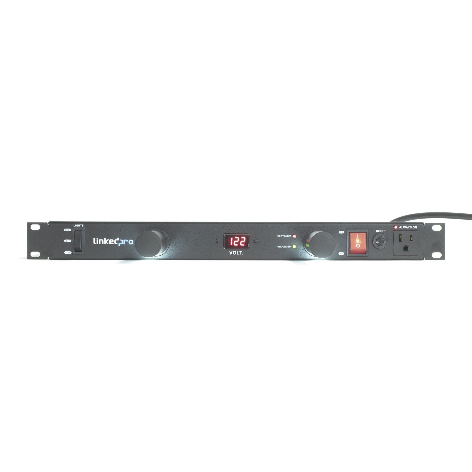 PDU para Distribución de Energía, Montaje en Rack, 11 salidas, Instalación Horizontal, de 19in, 1U, 15 Amp, 120 Vca, Con Indicador Led Y Display LP-PDU-11DP - LINKEDPRO BY EPCOM
