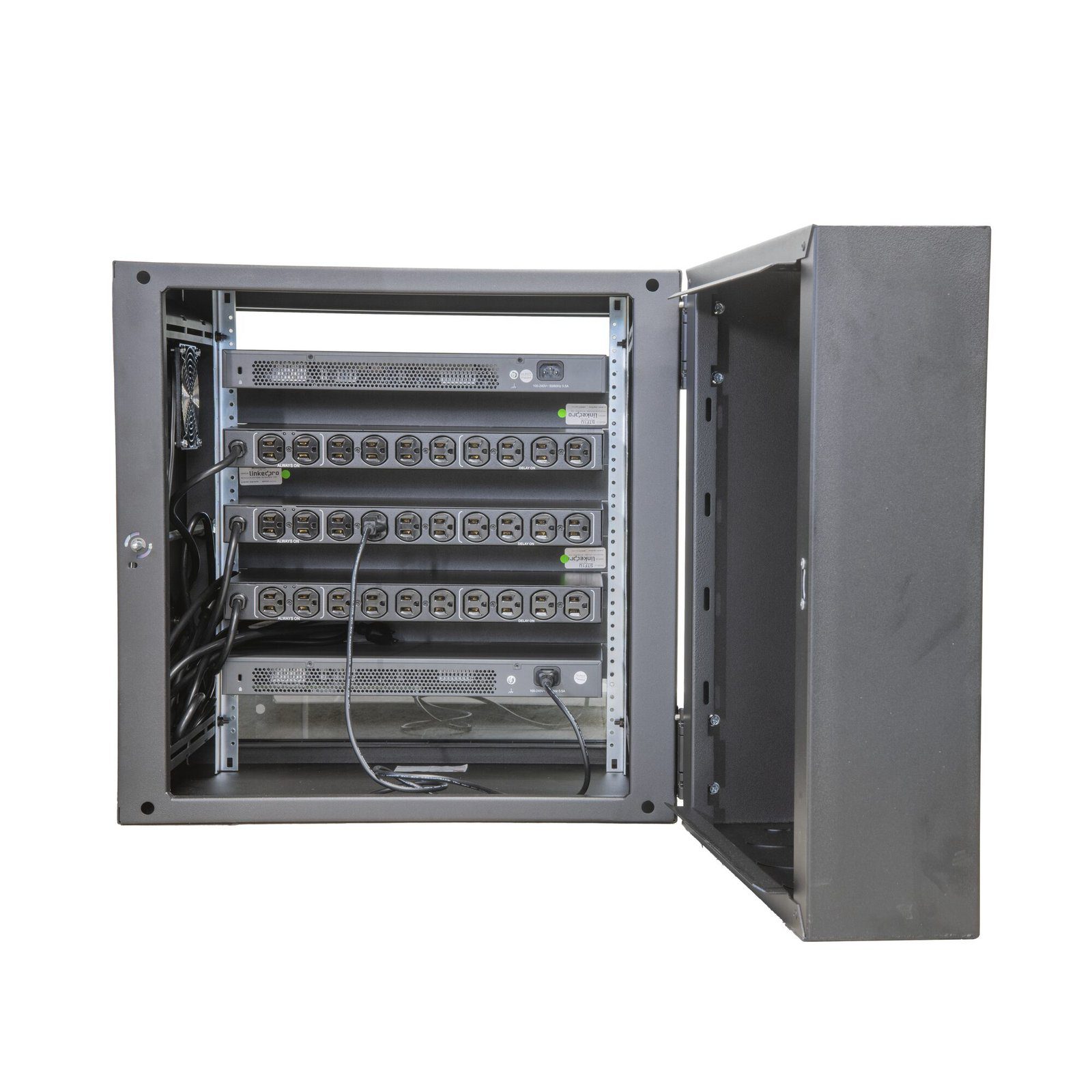 PDU para Distribución de Energía, Montaje en Rack, 11 salidas, Instalación Horizontal, de 19in, 1U, 15 Amp, 120 Vca, Con Indicador Led Y Display LP-PDU-11DP - LINKEDPRO BY EPCOM