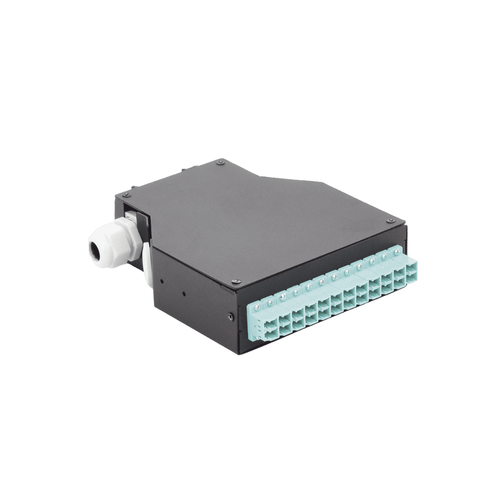 Distribuidor de Fibra Óptica para Riel Din, 12 Acopladores LC/UPC Duplex Multimodo con Charola de Empalme LP-RDLCUMM - LINKEDPRO BY EPCOM