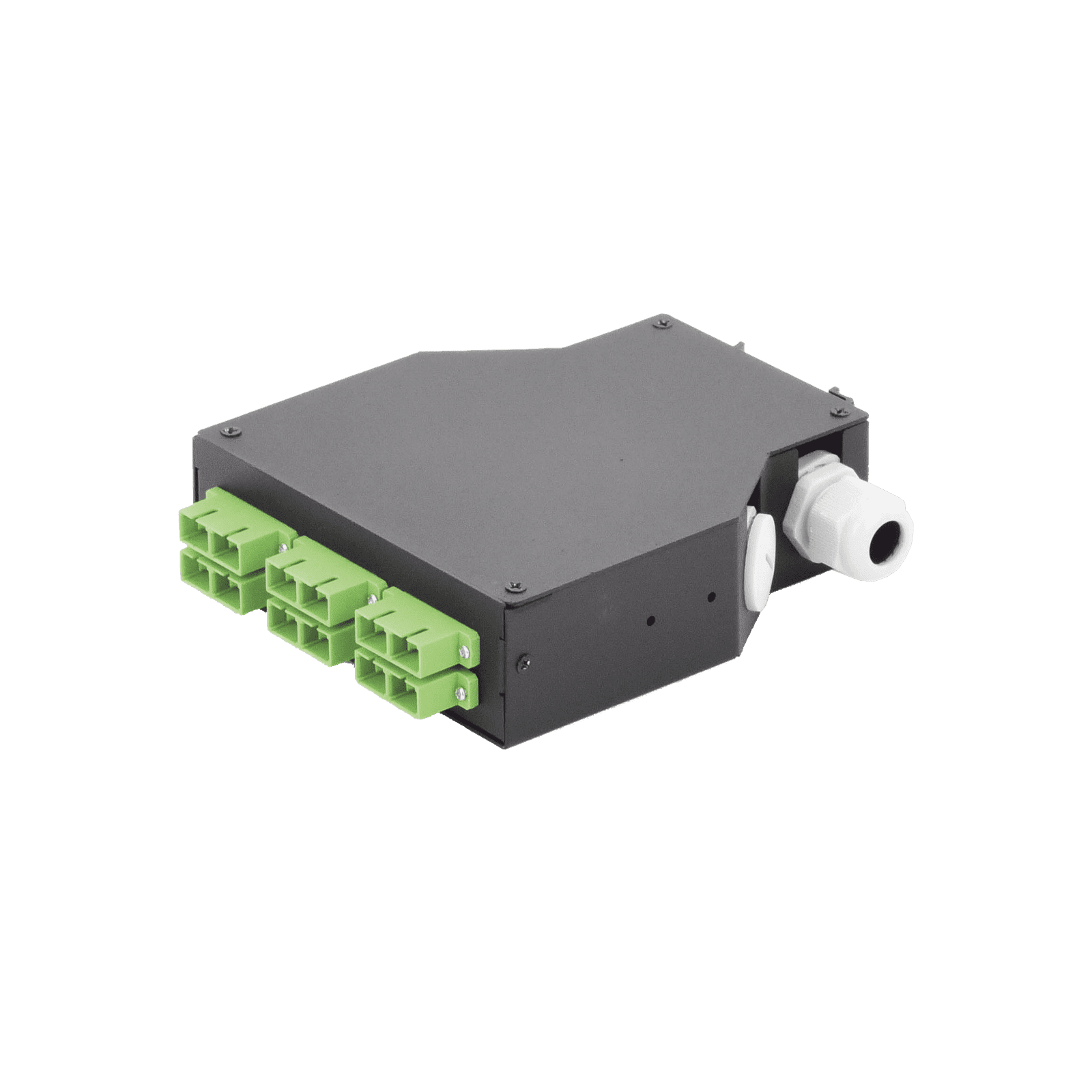 Distribuidor de Fibra Óptica para Riel Din, 6 Acopladores SC/APC Duplex Monomodo con Charola de Empalme LP-RDSCASM - LINKEDPRO BY EPCOM