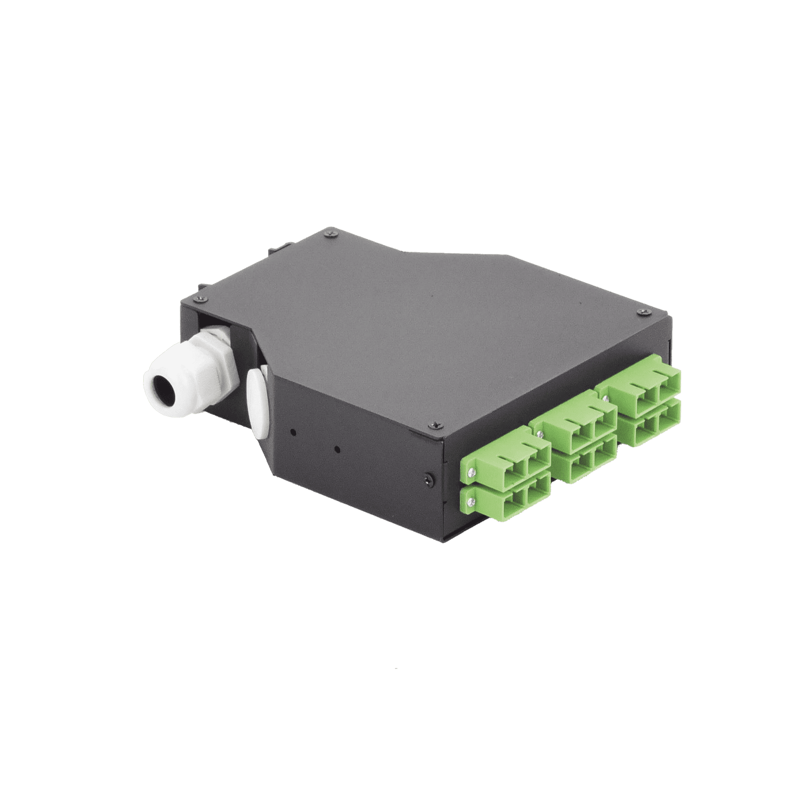 Distribuidor de Fibra Óptica para Riel Din, 6 Acopladores SC/APC Duplex Monomodo con Charola de Empalme LP-RDSCASM - LINKEDPRO BY EPCOM