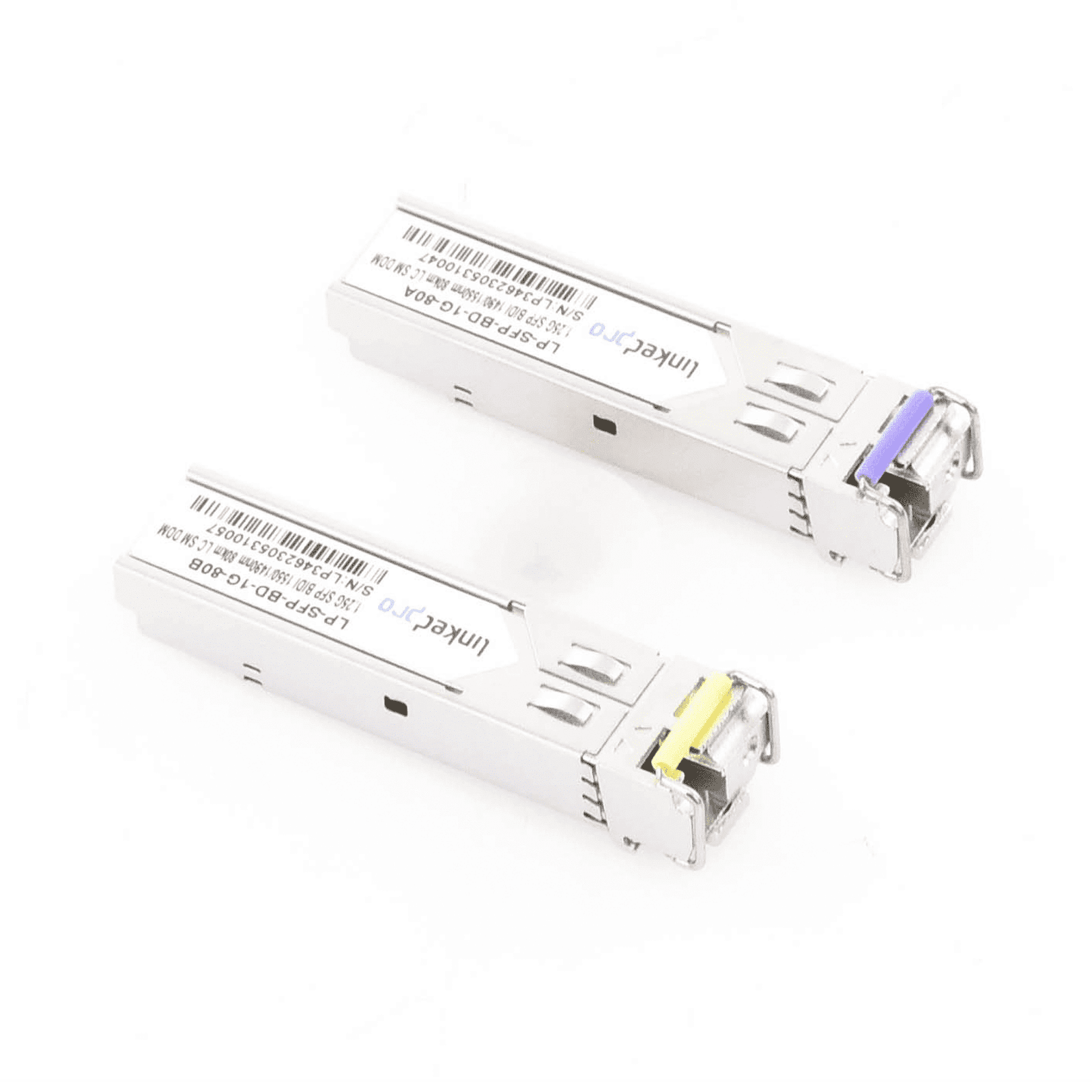 Transceptores Ópticos Bidireccionales SFP (Mini-Gbic) / Monomodo 1490 & 1550 nm / 1.25 Gbps / 1000BASE-BX / Conector LC/UPC Simplex / DDM / Hasta 80 km / 2 Piezas LP-SFP-BD-1G-80 - LINKEDPRO BY EPCOM