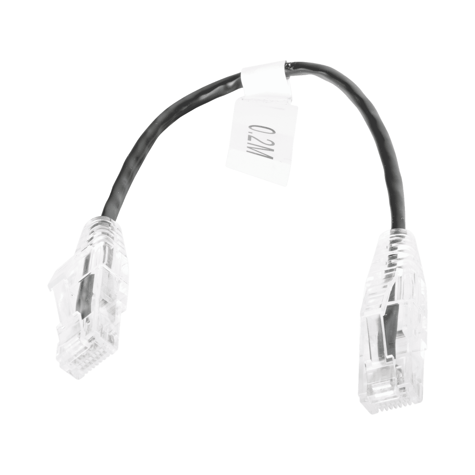 Cable de Parcheo Slim UTP Cat6 – 20 cm Negro Diámetro Reducido (28 AWG) LP-UT6-020-BK28 - LINKEDPRO BY EPCOM