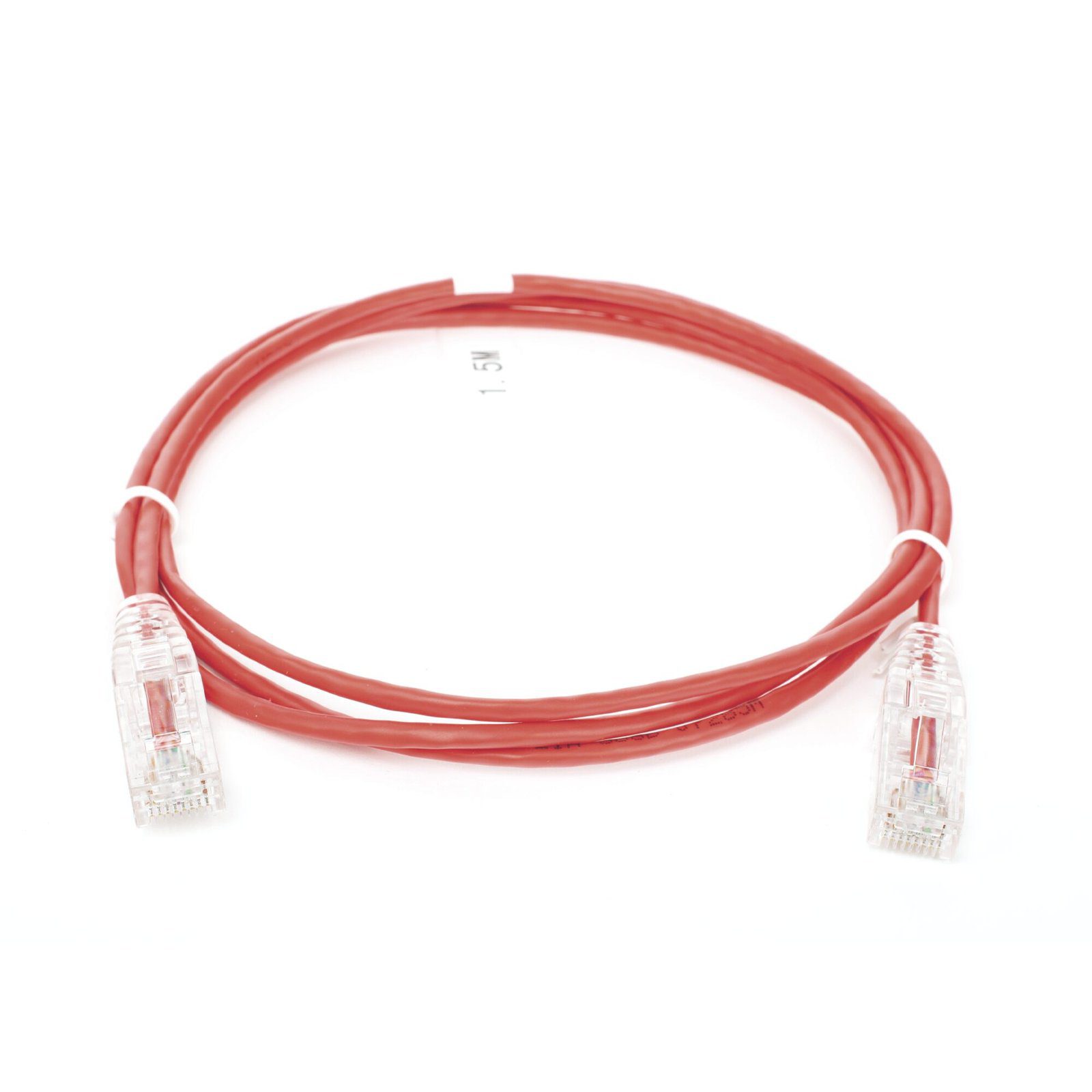 Cable de Parcheo Slim UTP Cat6 – 1.5 m Rojo Diámetro Reducido (28 AWG) LP-UT6-150-RD-28 - LINKEDPRO BY EPCOM