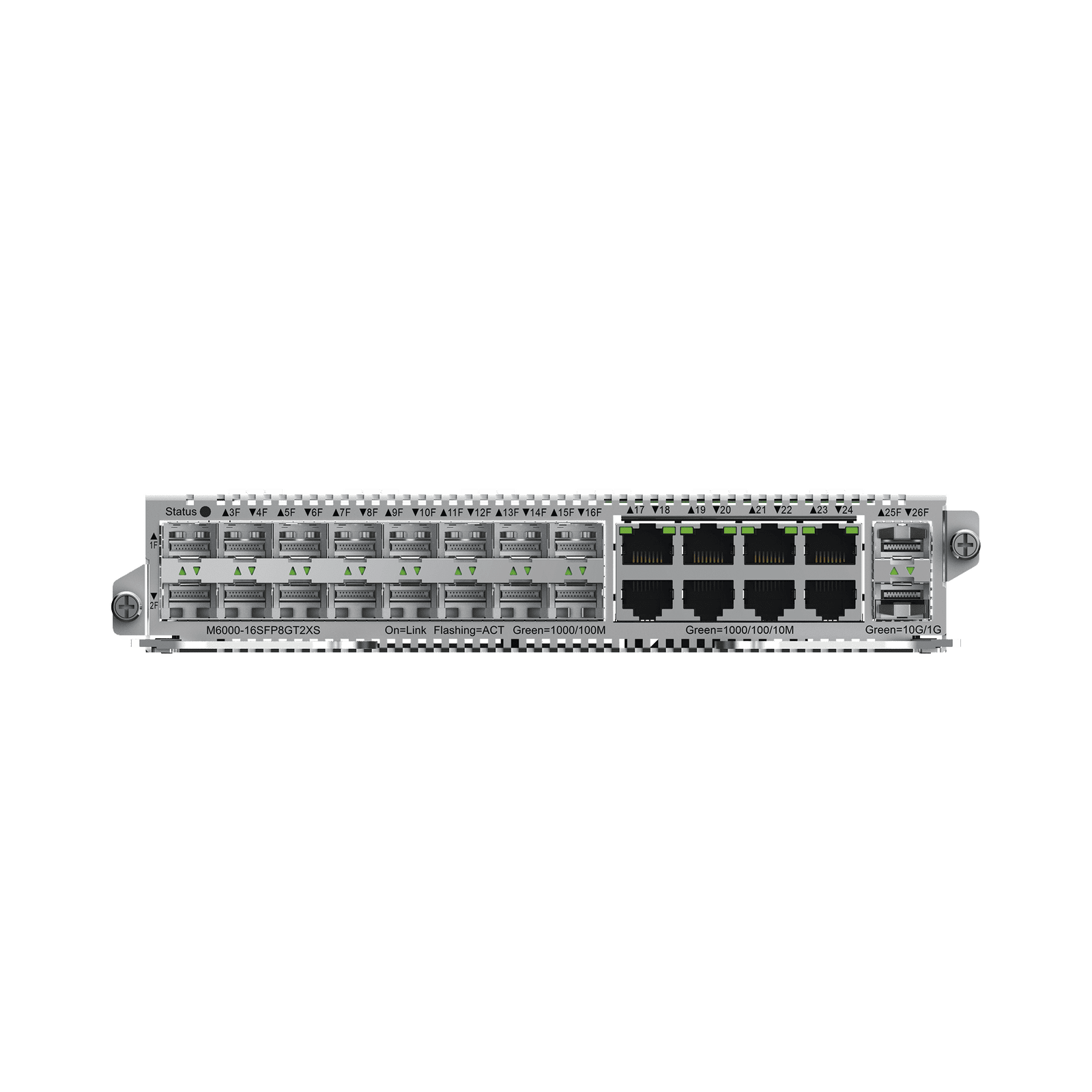 M6000-16SFP8GT2XS TARJETA SWITCH 16 PTOS SFP Y 8 GIGA RJ45 PARA RG-NBS6002 M6000-16SFP8GT2XS 217964 - RUIJIE