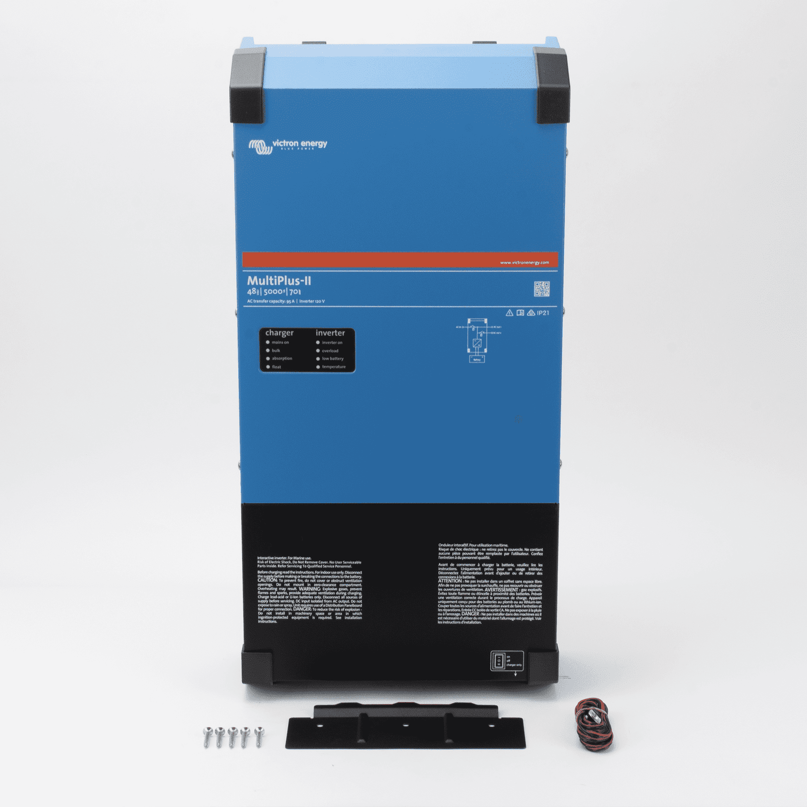 MultiPlus-II 48/5000/70-95 / Inversor Cargador de Onda Pura / Entrada 48 Vcc / Salida 4000 W 120 Vca 60 Hz MPII48/5000SP - VICTRON ENERGY