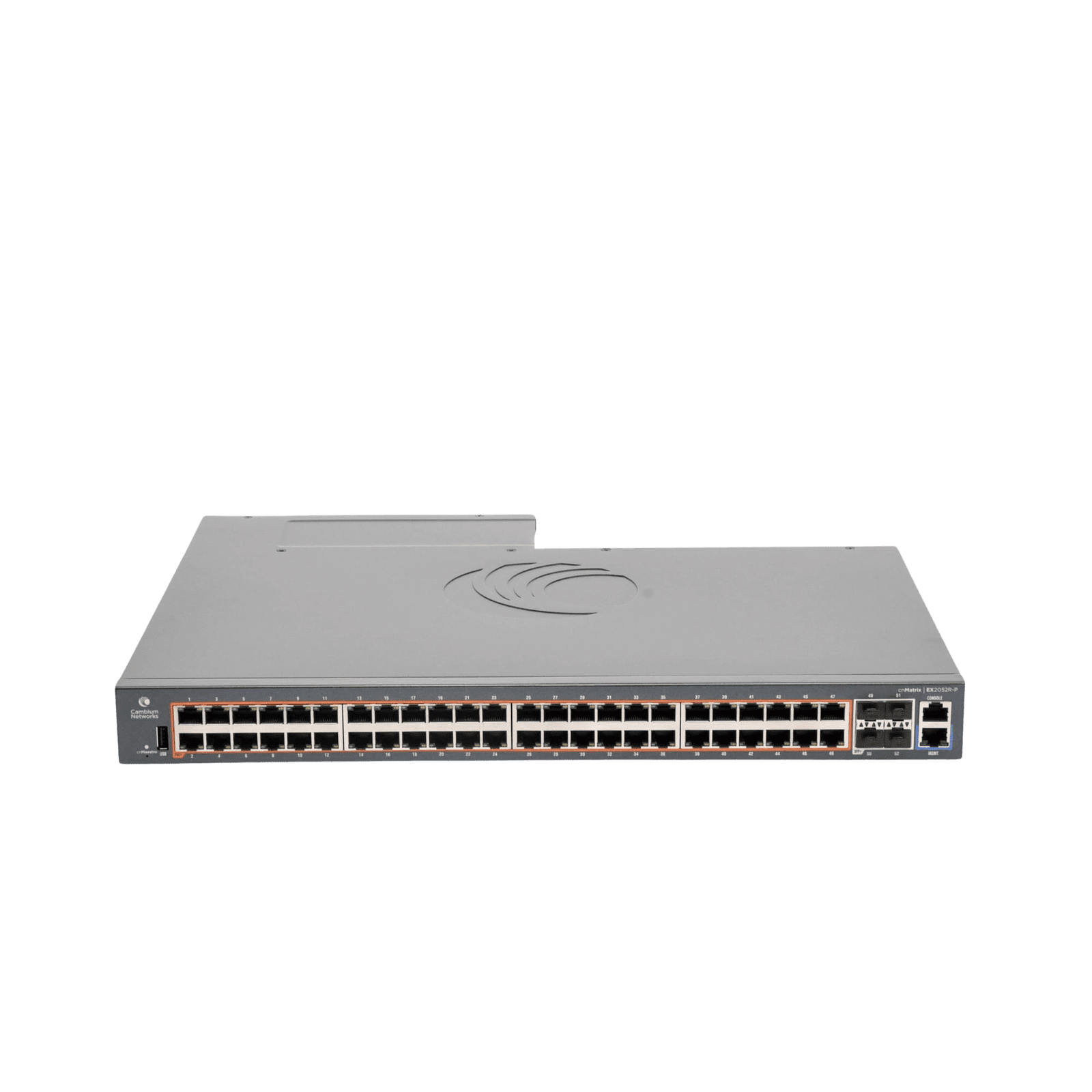 cnMatrix EX2052R-P, conmutador inteligente Ethernet PoE, 48 x 1 Gps y 4 SFP +, fuente de alimentación extraíble MX-EX2052GXPA-10 195367 - CAMBIUM NETWORKS