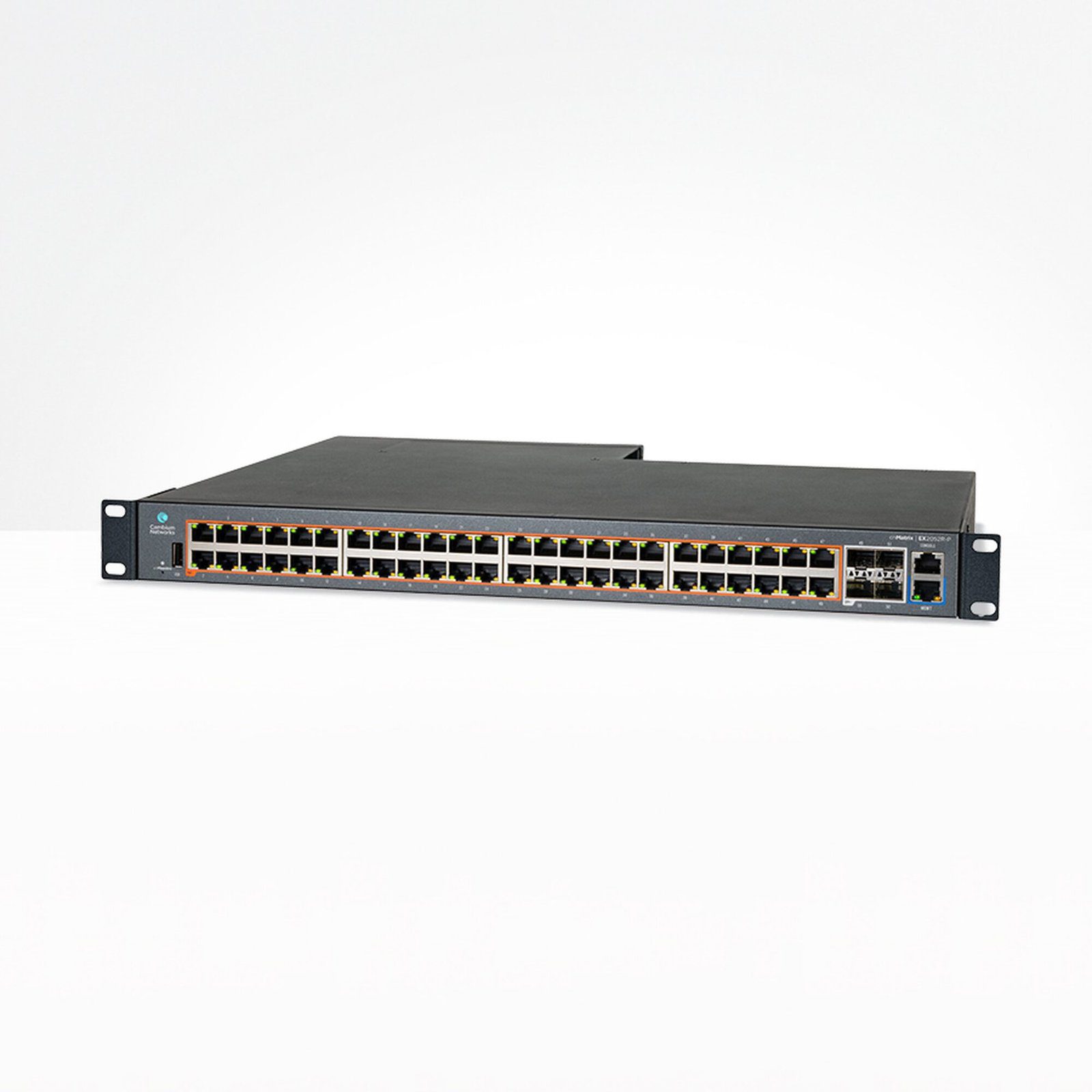 cnMatrix EX2052R-P, conmutador inteligente Ethernet PoE, 48 x 1 Gps y 4 SFP +, fuente de alimentación extraíble MX-EX2052GXPA-10 195367 - CAMBIUM NETWORKS