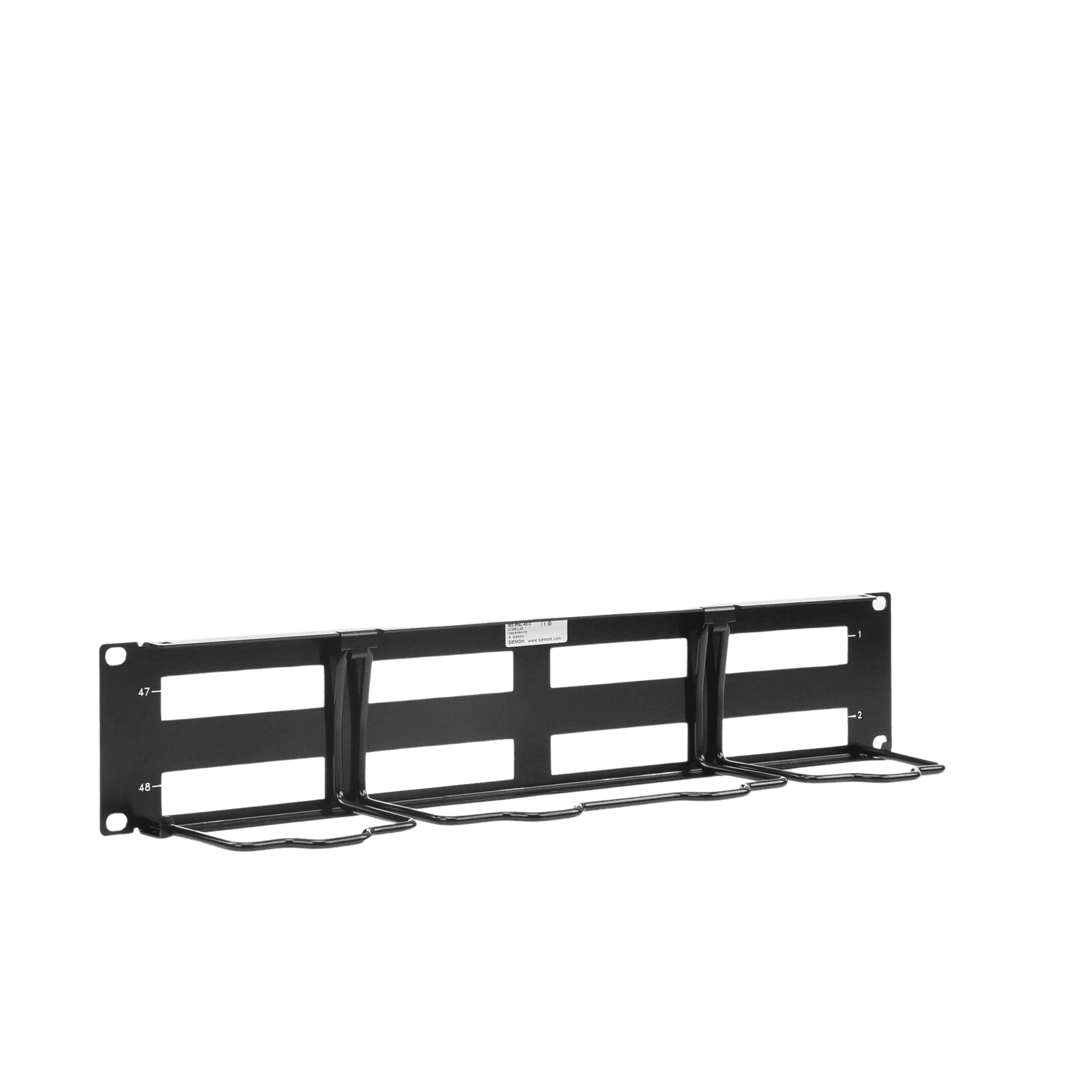 PATCH PANEL MAX VACIO ID VERTICAL UTP 48 PTOS PLANO 2U NEGRO MX-PNL-48-C - SIEMON