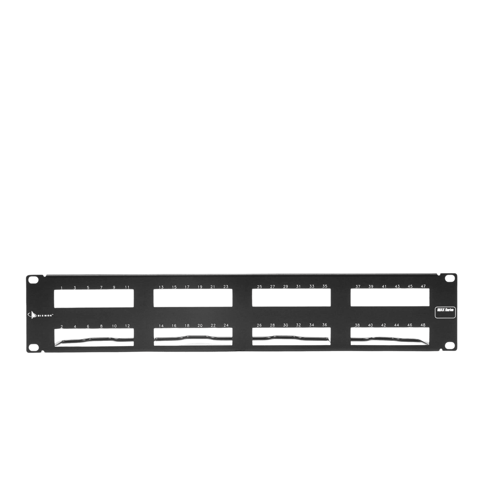 PATCH PANEL MAX VACIO ID VERTICAL UTP 48 PTOS PLANO 2U NEGRO MX-PNL-48-C - SIEMON