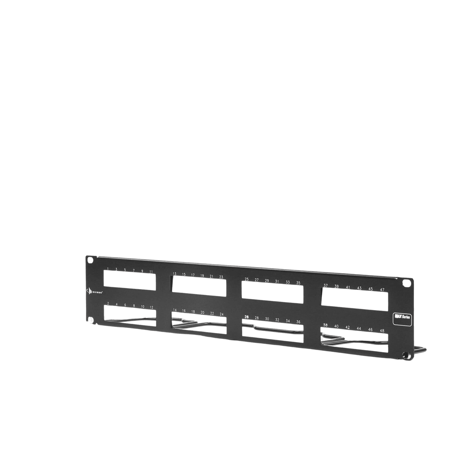 PATCH PANEL MAX VACIO ID VERTICAL UTP 48 PTOS PLANO 2U NEGRO MX-PNL-48-C - SIEMON
