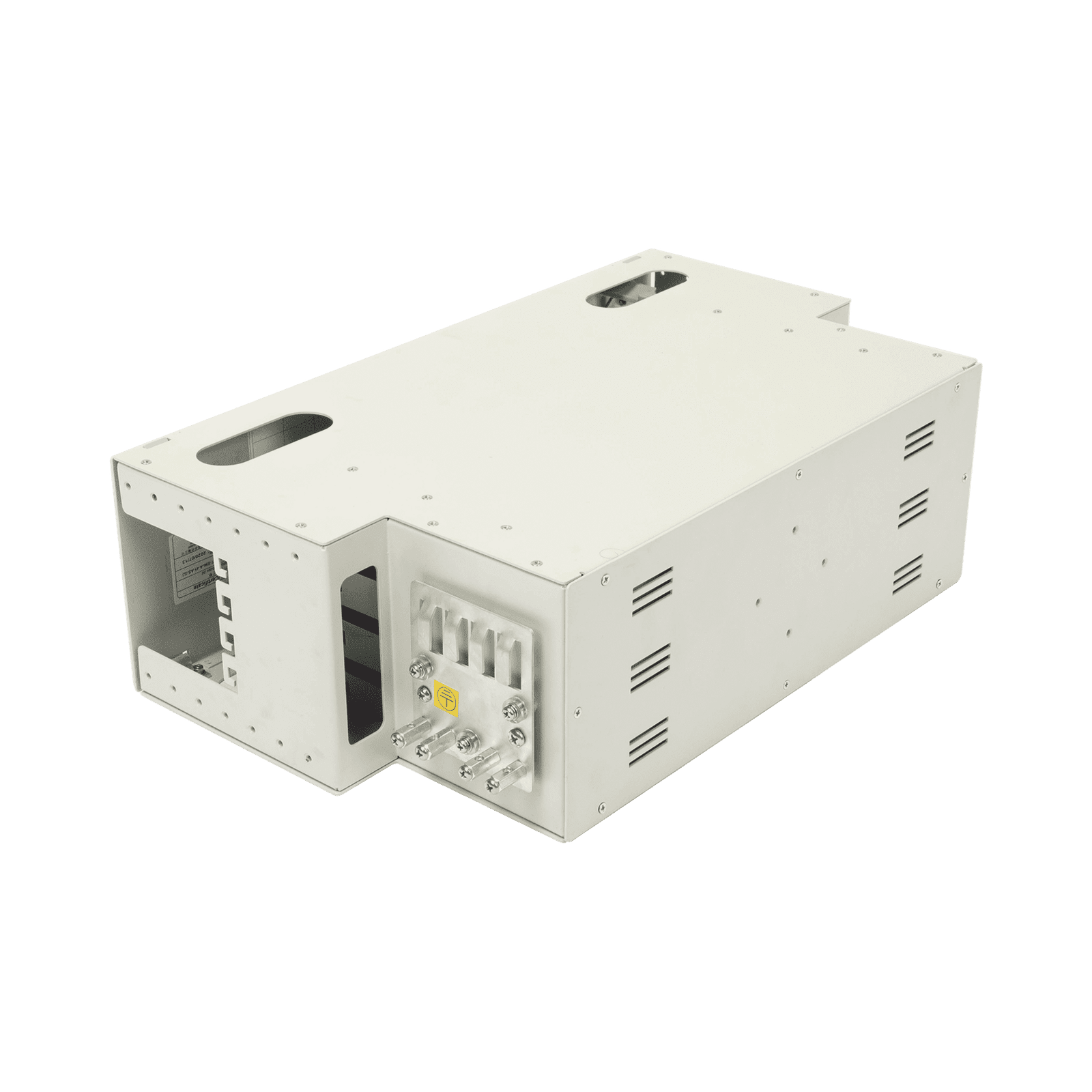 Distribuidor de Fibra Óptica para 96 empalmes, con 96 acopladores SC/APC y 96 pigtails, 19″, 4 UR ODU19RP-CSS96-B - FIBERHOME