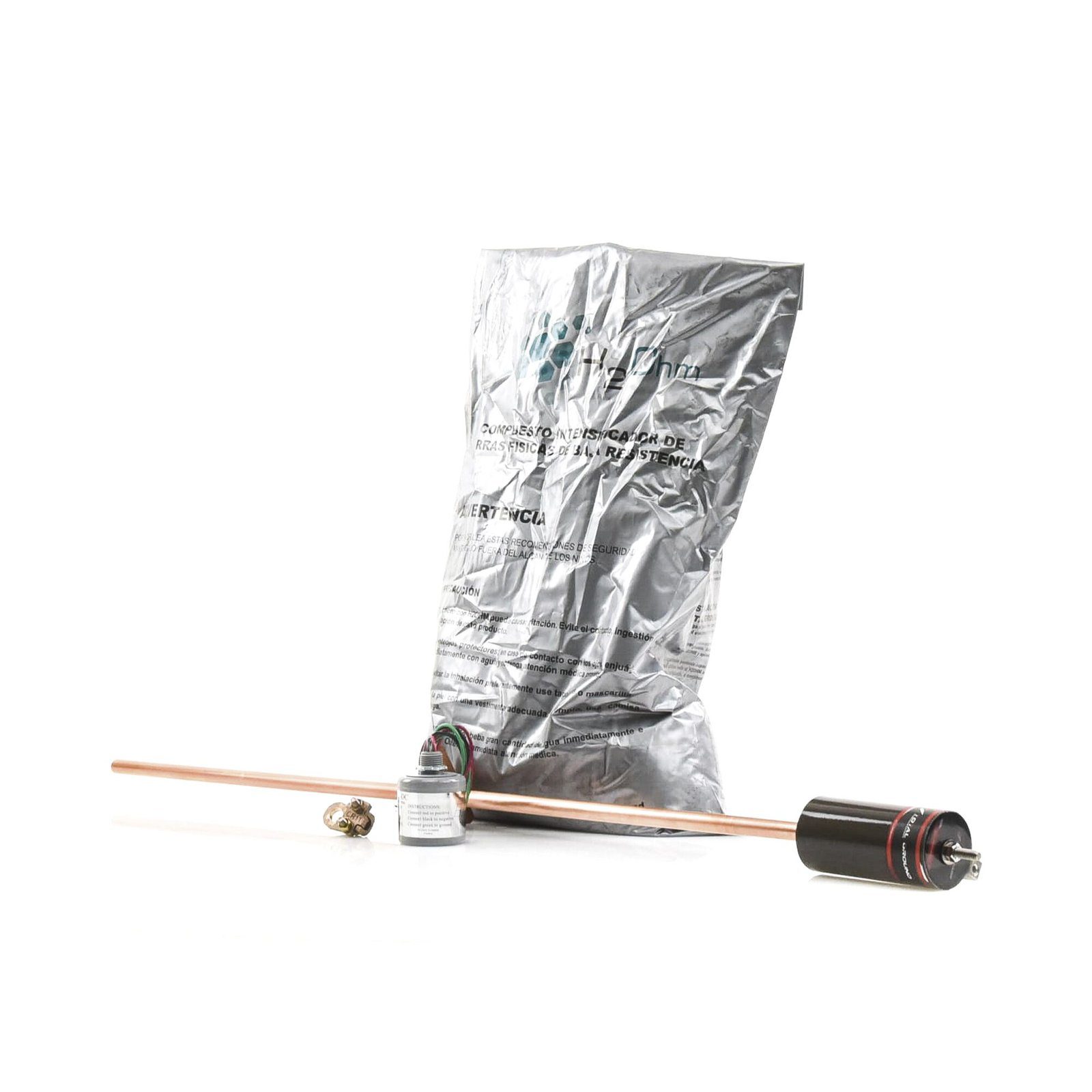 Kit de Tierra Física con Supresor de Descargas Atmosféricas en CD PLDCGROUND - EPCOM