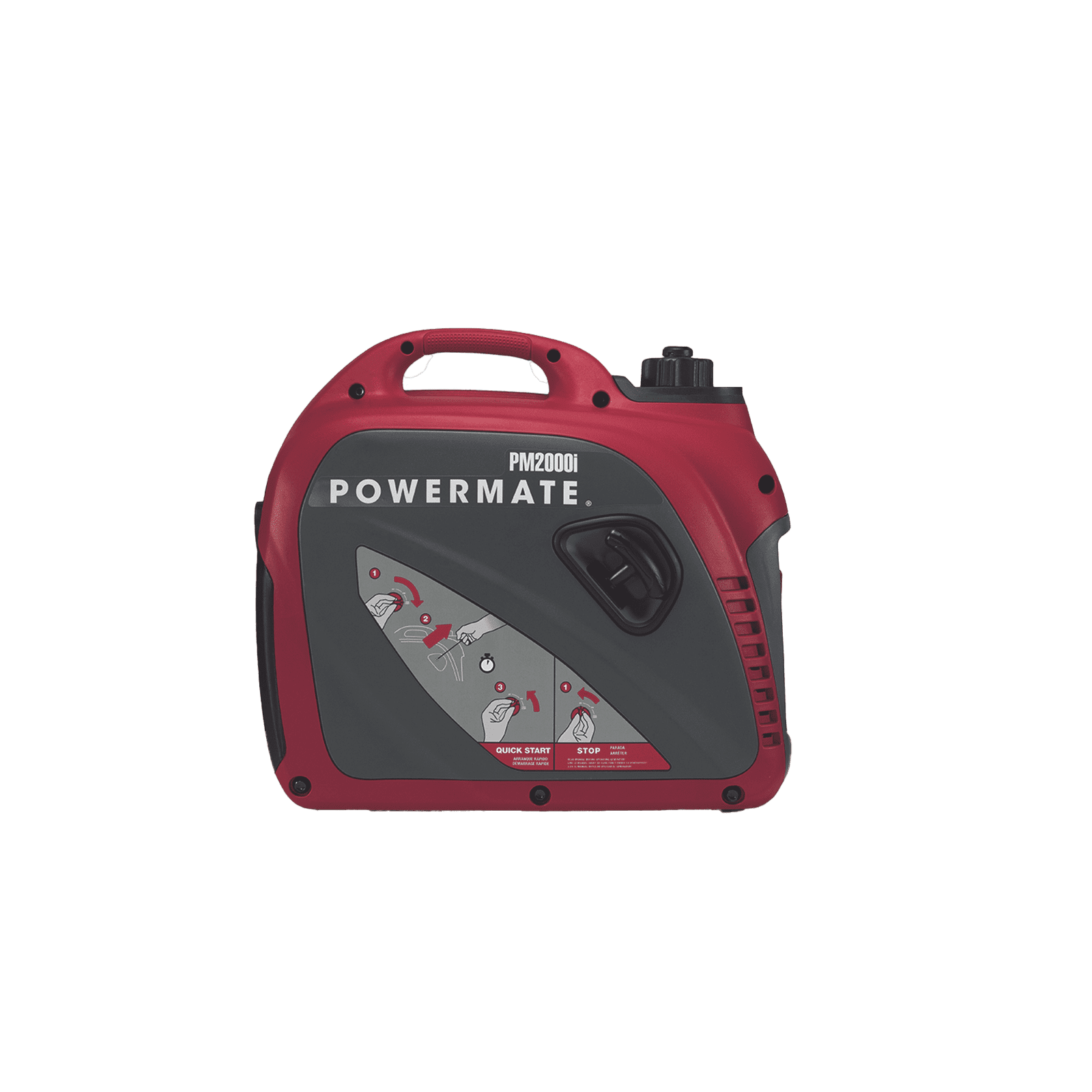 Generador Inversor Portátil a Gasolina, 1.7 kW, Arranque Manual PM2000I - POWERMATE