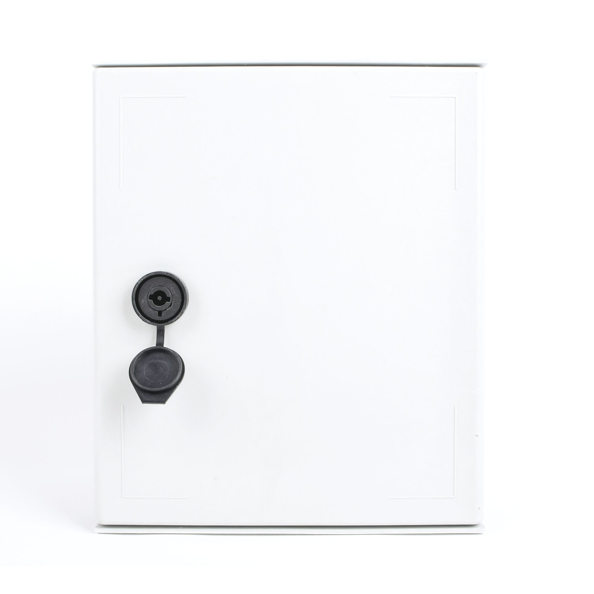 Gabinete de Poliéster IP65 Uso en Intemperie (250 x 300 x 140 mm) con Placa Trasera Interior de Plástico (Incluye Chapa y Llave). PST-2530-14P - PRECISION