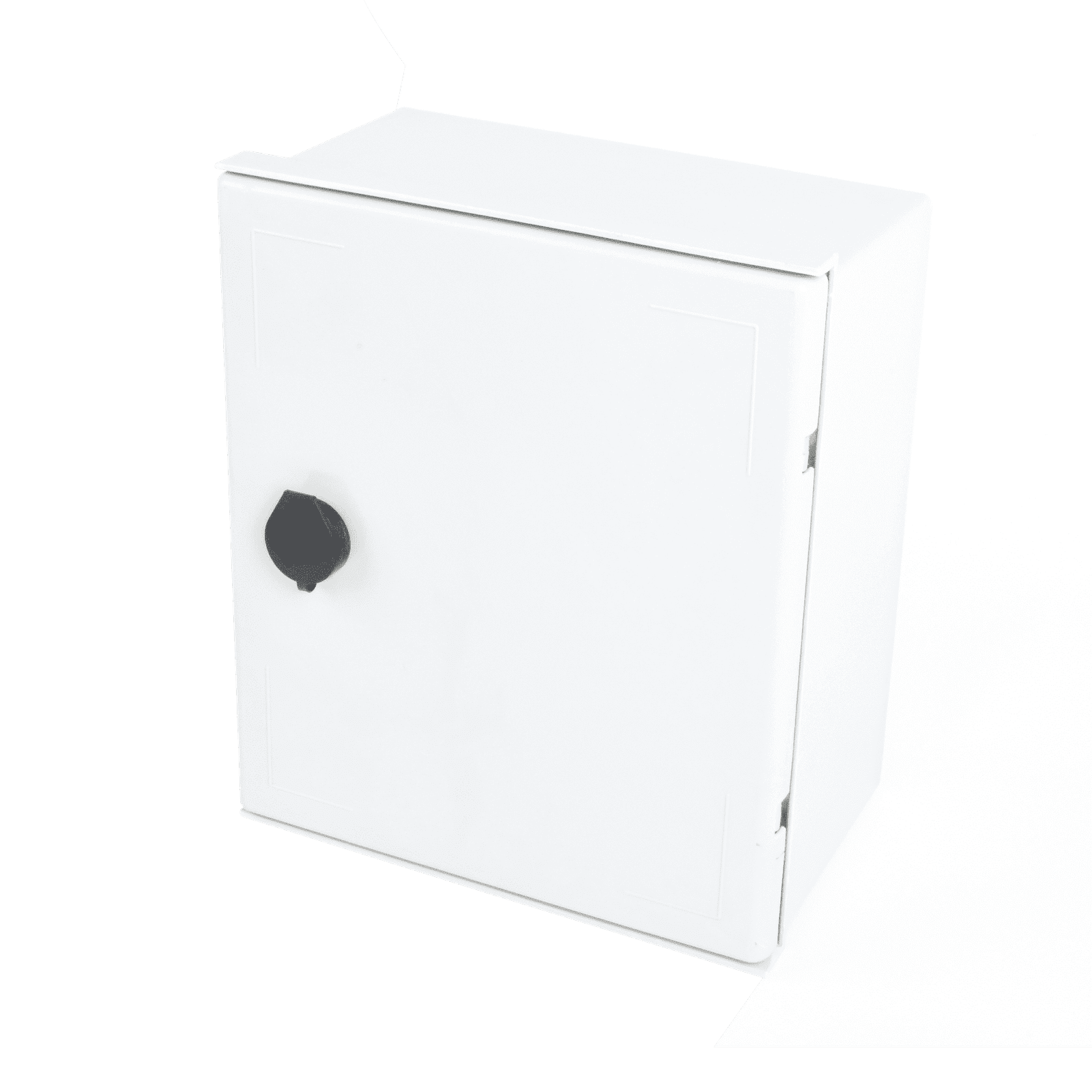 Gabinete de Poliéster IP65 Uso en Intemperie (250 x 300 x 140 mm) con Placa Trasera Interior de Plástico (Incluye Chapa y Llave). PST-2530-14P - PRECISION
