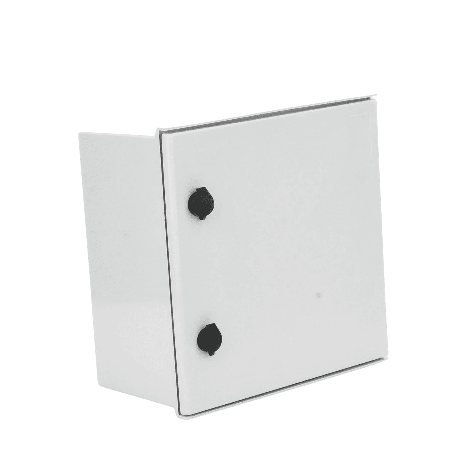 Gabinete de Poliéster IP65 Uso en Intemperie (400 x 400 x 200 mm) con Placa Trasera Interior de Plástico (Incluye Chapa y Llave). PST-4040-20P - PRECISION