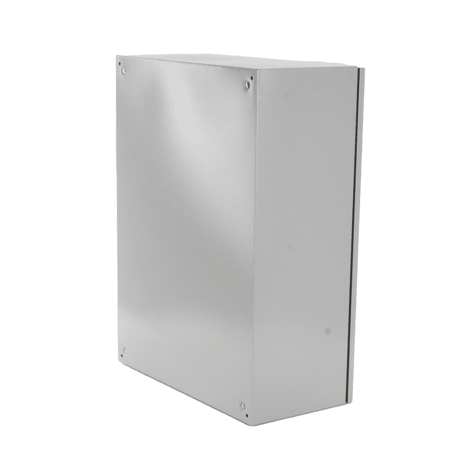 Gabinete Ventilado de Acero IP55 Uso en Exterior (600 x 800 x 300 mm) con Placa Trasera Interior Metálica y Compuerta Inferior Atornillable. Incluye Ventilador, Ventilas, filtros, Chapa y Llave. PST-6080-30AV - PRECISION