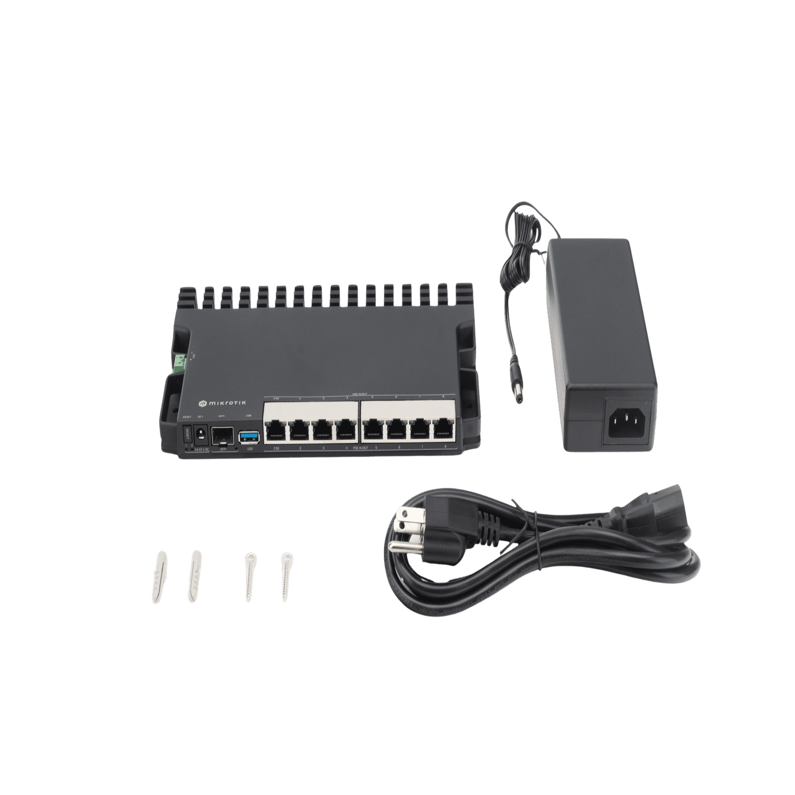 RB5009UPr+S+IN 8 puertos PoE in/out, 1 SFP+, Solo RouterOS v7 RB5009UPR+S+IN 210800 - MIKROTIK