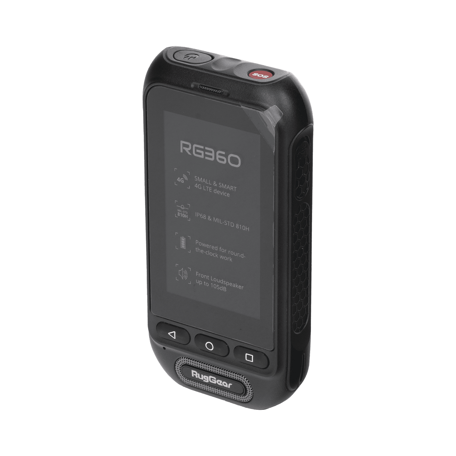RugGear Equipo PoC 3G/4G LTE Resistente al Agua con Pantalla Táctil 3″ Compatible con NXRadio RG360 207321 - RUGGEAR