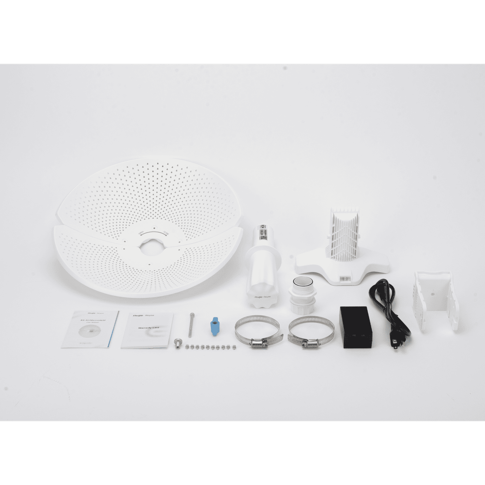 Radio Integrado 23 dBi Puerto 10/100,  Modo AP/CPE en PtP o CPE en Multipunto, Hasta 867 Mbps, Botón de Auto-Emparejamiento para distribuciones de Enlaces Inalámbricos WISP y CCTV, Administración en la Nube. RG-AIRMETRO460F - RUIJIE