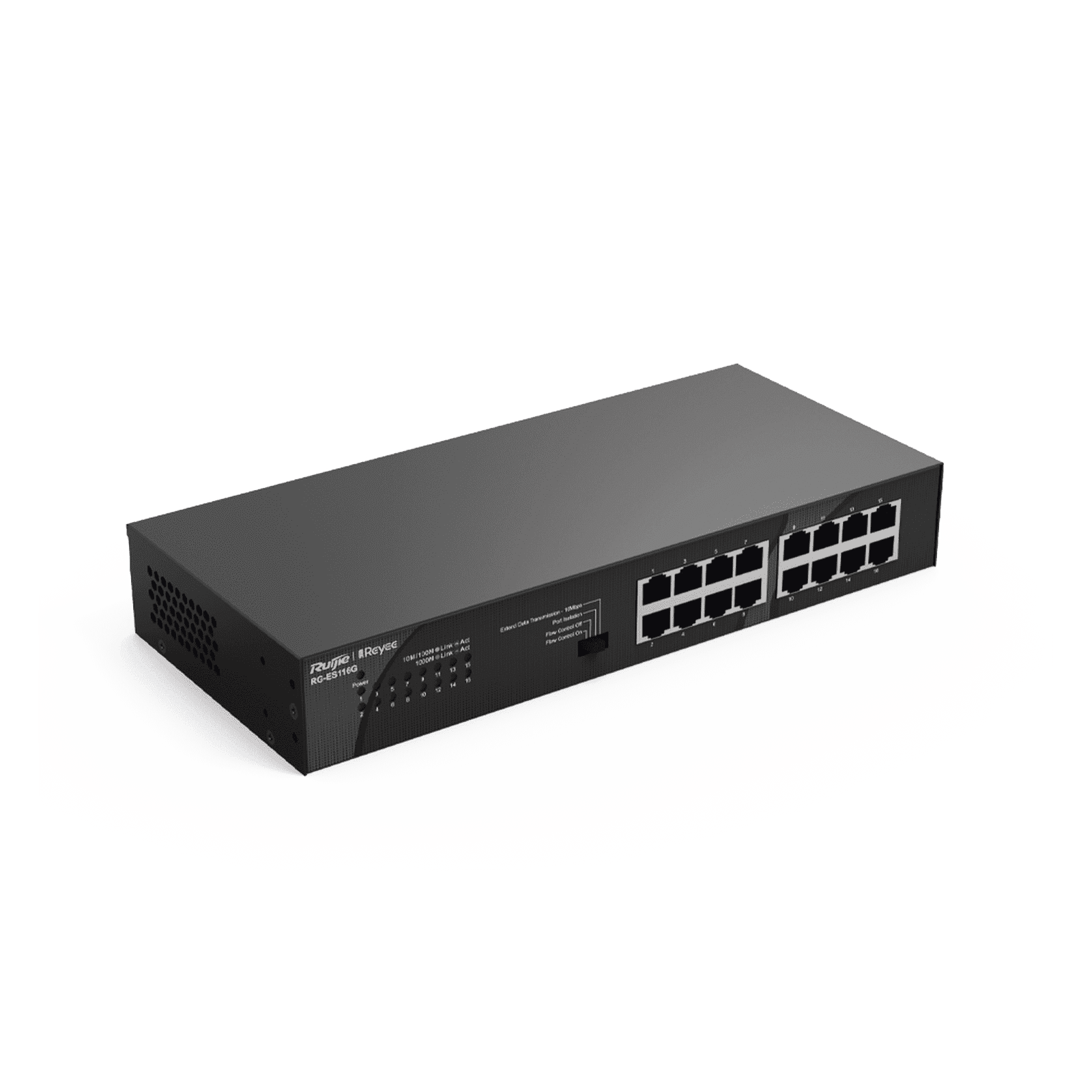 Switch no PoE, no administrable, con 16 puertos 10/100/1000 Mbps RG-ES116G-L - RUIJIE