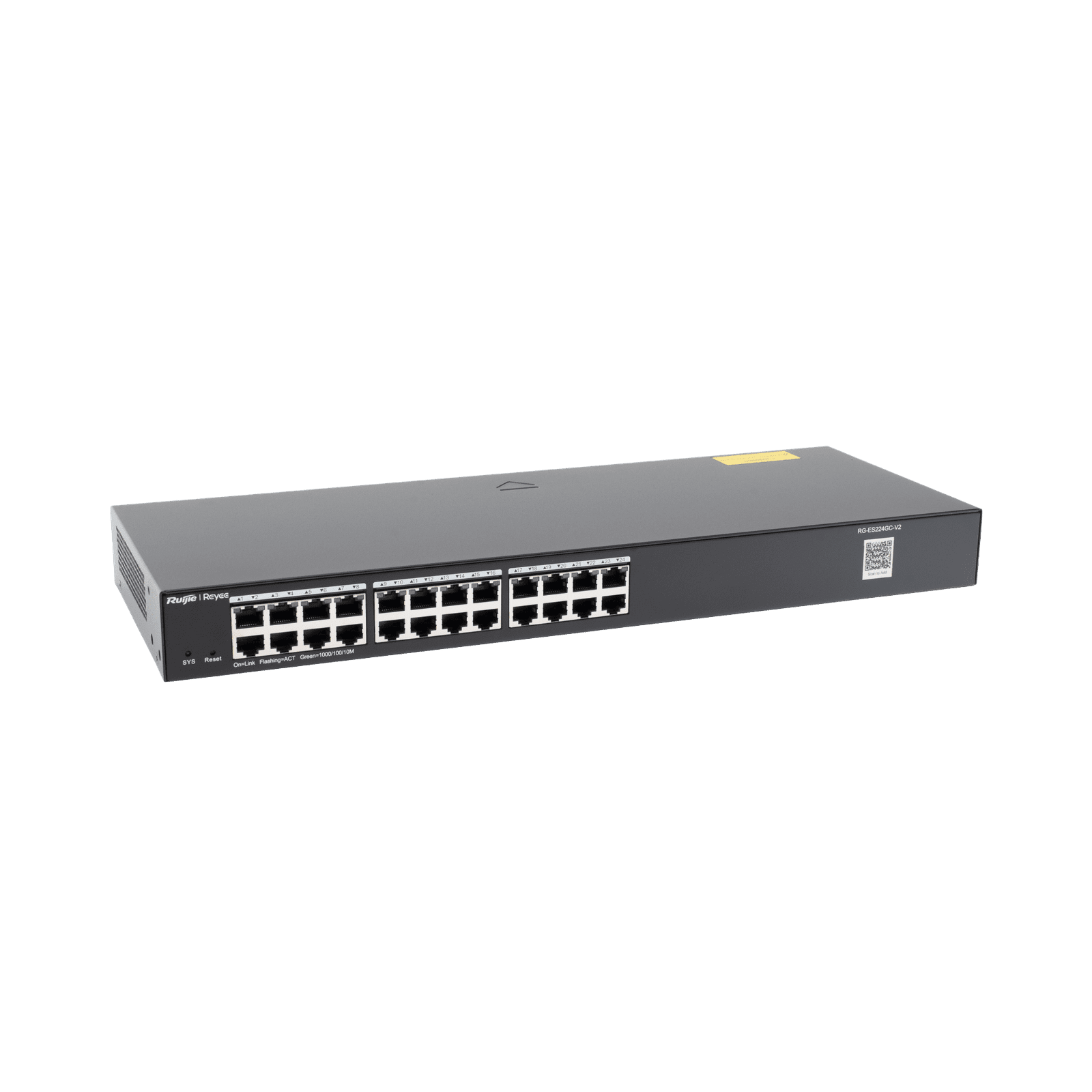 Switch Administrable 24 puertos Gigabit, gestión gratuita desde la nube. RG-ES224GC-V2 - RUIJIE