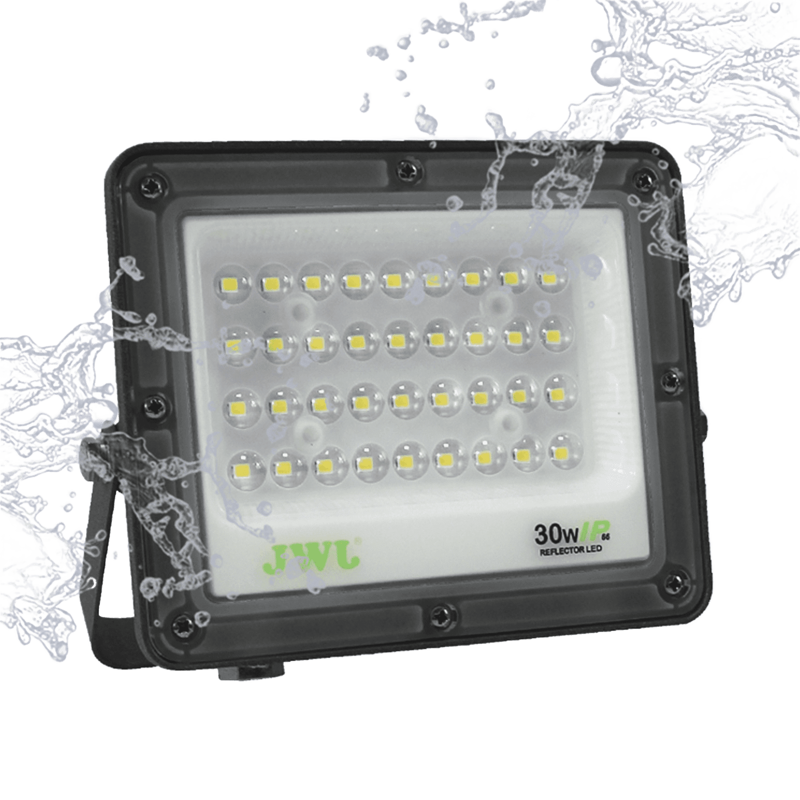 Reflector Tipo Lupa 50 W / Flujo luminoso 5 000 lm / 110 – 240 Vca~ 60Hz /  Dimensiones 205 x 160 x 22 mm / Uso en exterior IP66. JLRE-L50 - JWJ