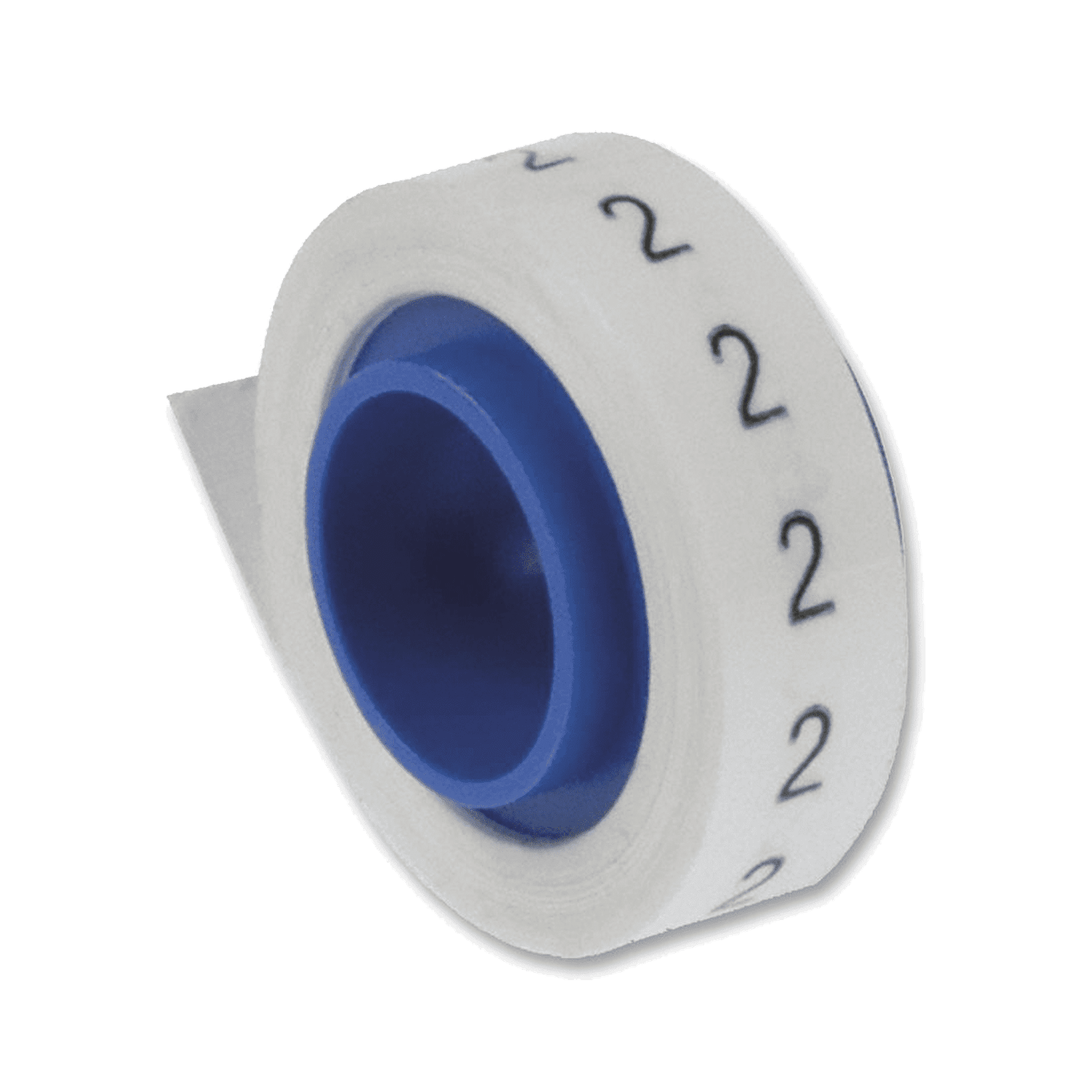 Rollo de Etiquetas Marcadoras, Pre-Impresos con el Número 2, de 2.4 metros, Color Blanco PMDR-2 - PANDUIT