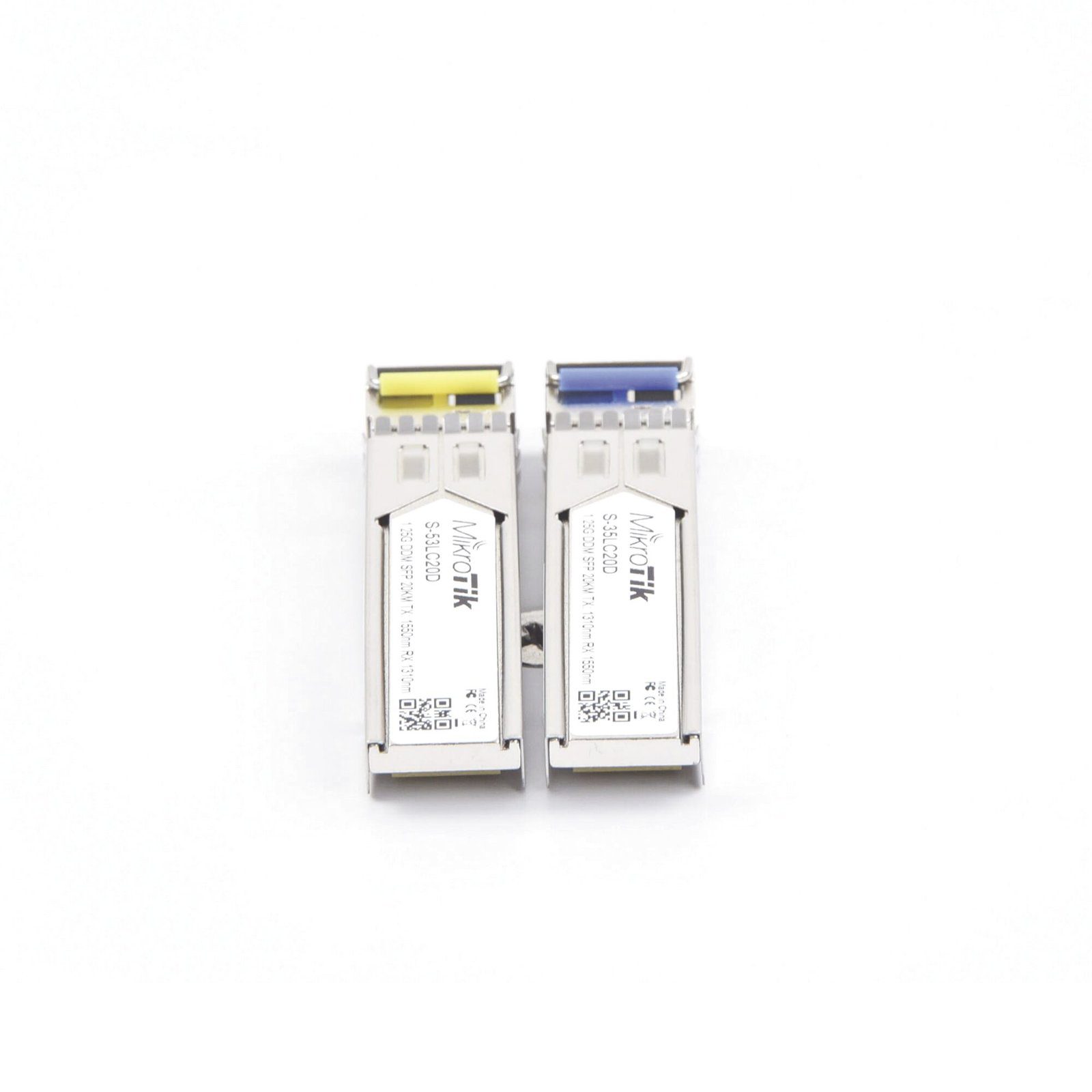 Transceptores MiniGbic SFP 1.25G LC WDM para fibra Mono Modo 20 Kms S-3553LC20D 136939 - MIKROTIK