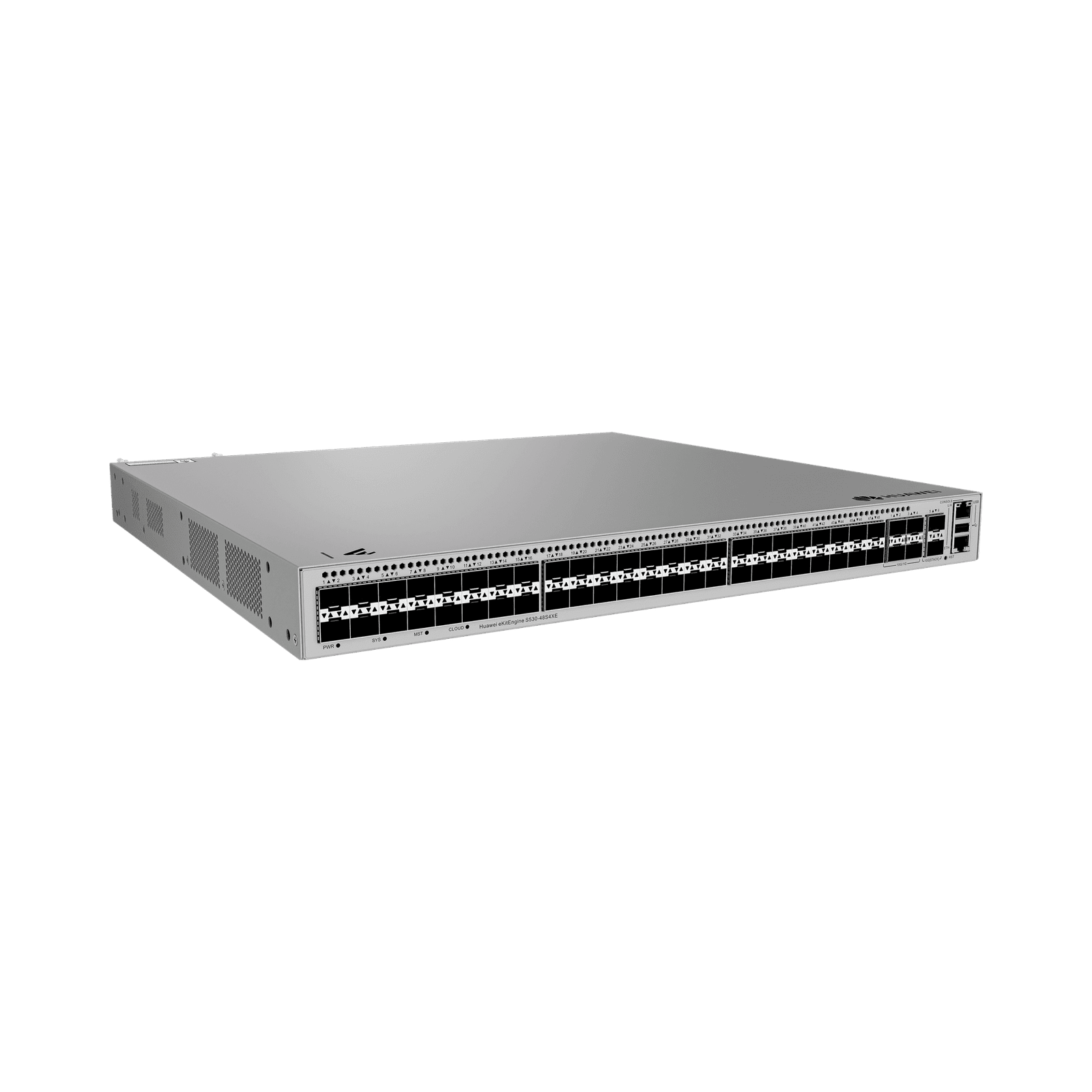 Switch Gigabit Administrable Capa 3 / 48 puertos SFP / 4 Puertos SFP+ / 2 Puertos SFP+ 12GEU / iStack /Administración Nube Gratis S530-48S4XE - HUAWEI