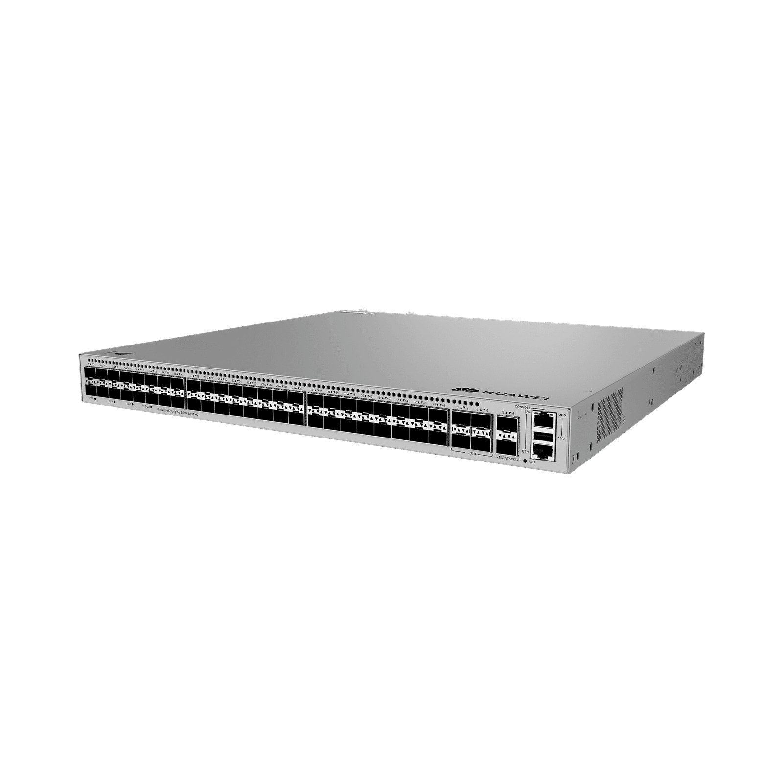 Switch Gigabit Administrable Capa 3 / 48 puertos SFP / 4 Puertos SFP+ / 2 Puertos SFP+ 12GEU / iStack /Administración Nube Gratis S530-48S4XE - HUAWEI
