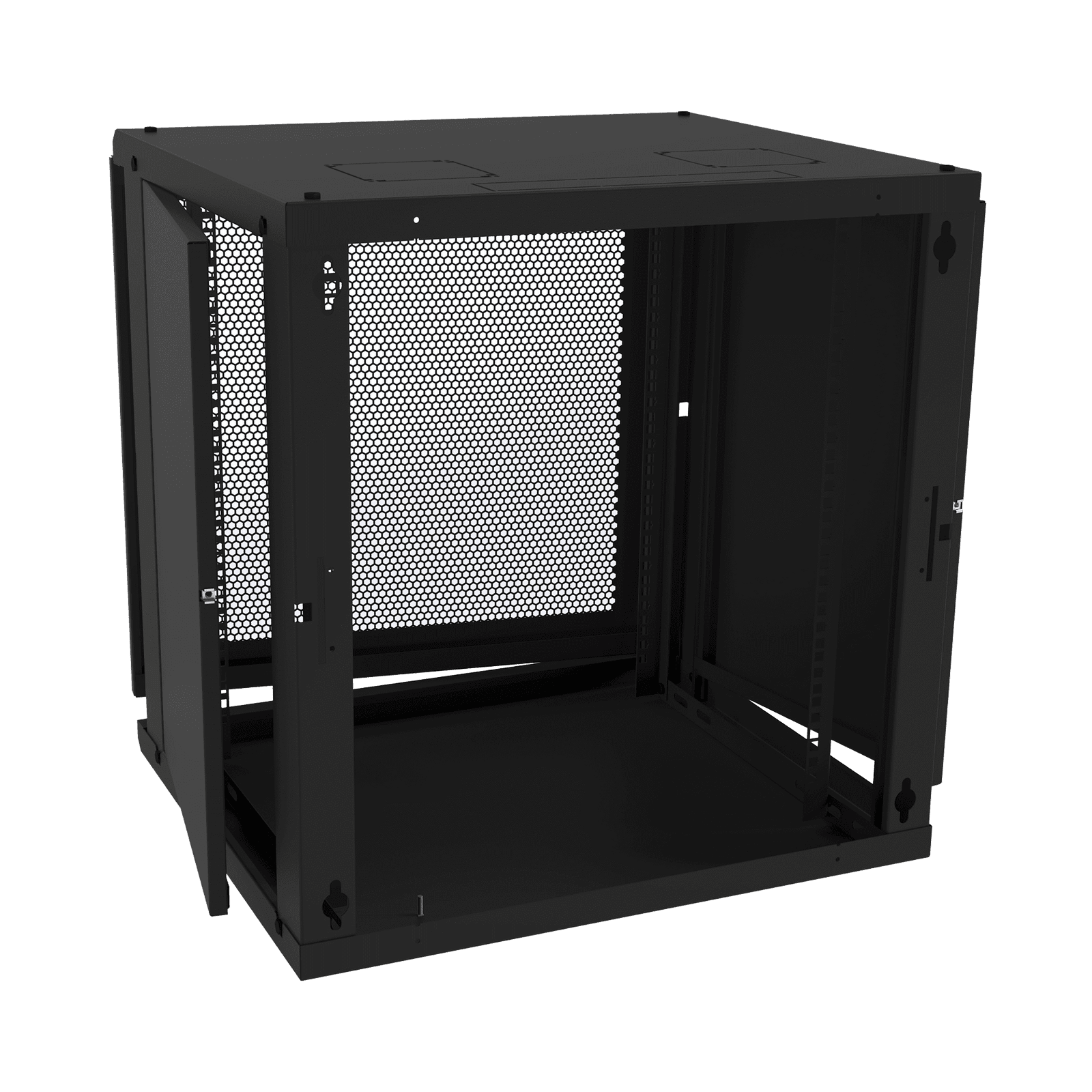 Gabinete de Pared Fijo, Puerta Perforada, Rack 19in, de 12 Unidades de Rack SR-1912-GFP-VR2 - LINKEDPRO BY EPCOM