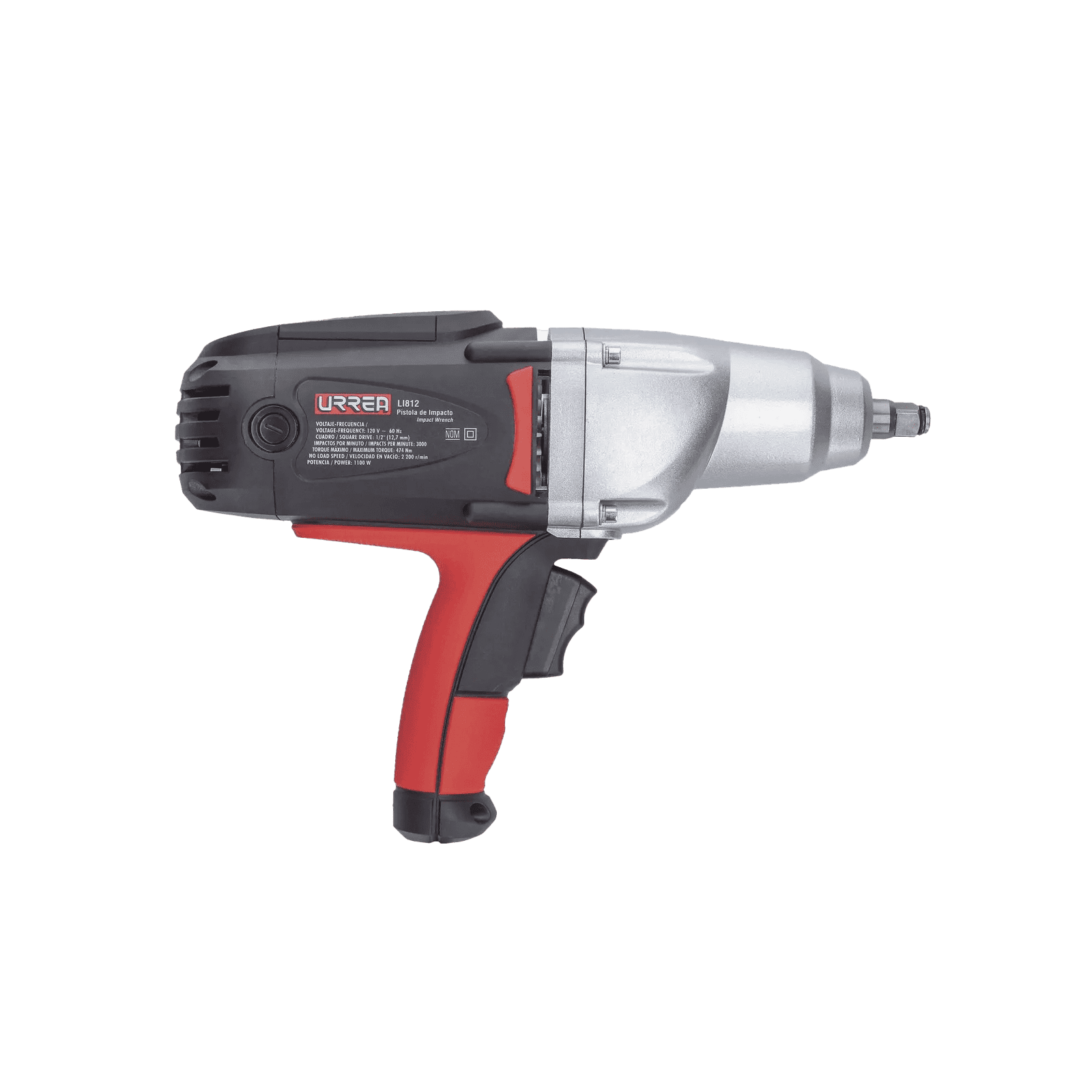 Pistola de impacto eléctrica 1/2″ / 1,100 W / 120 V. SYS-LI-812 223896 - URREA