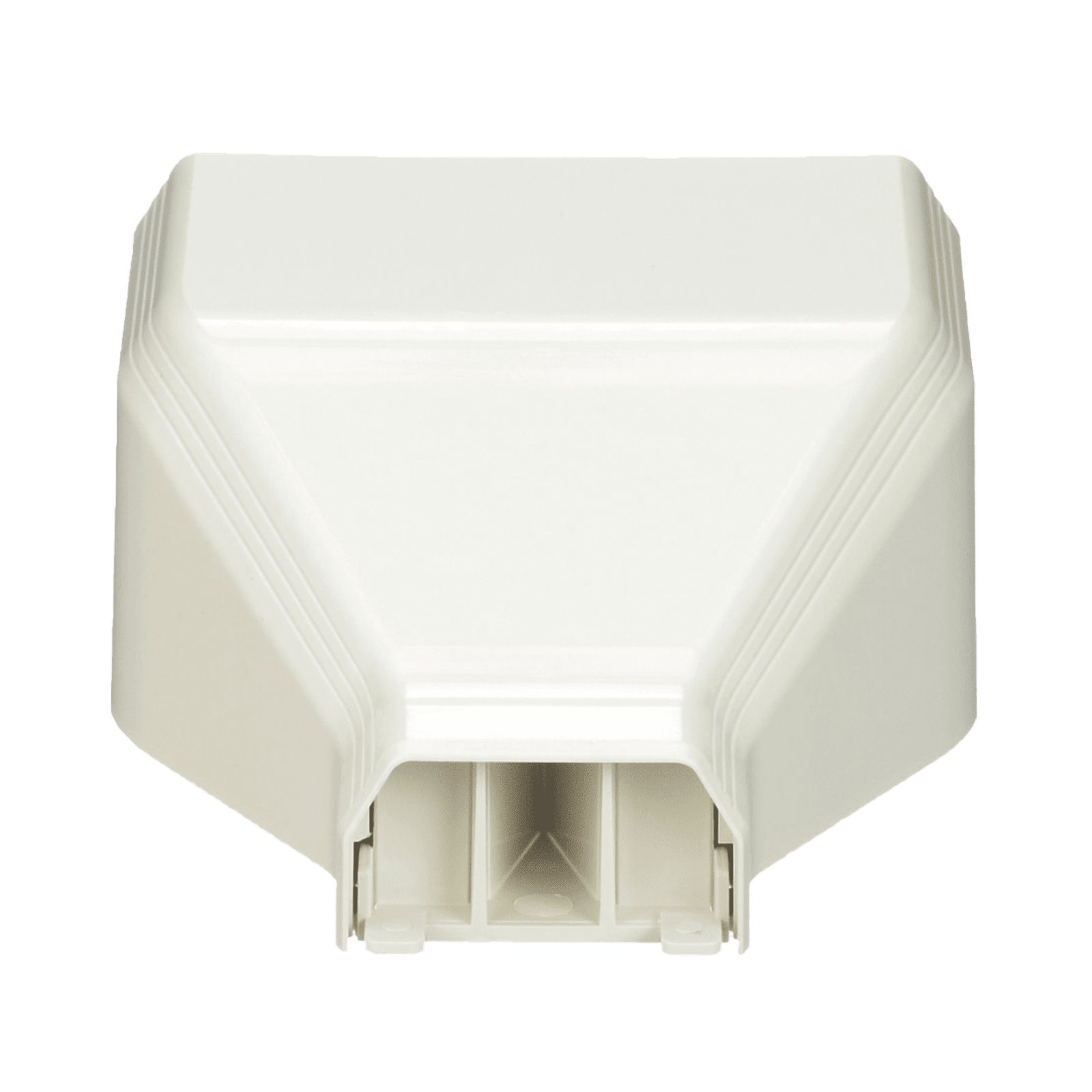 Conexión de tubería a canaleta T45, Salidas de 1/2″, 3/4″, 1″ y 1 1/4″, material ABS, Color Blanco Mate T45EEIW - SYSCOM