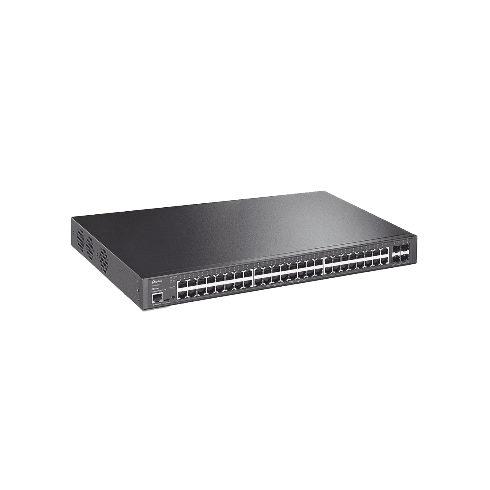 Switch L2+ Omada PoE+ / 48 Puertos PoE+ 10/100/1000 Mbps / 4 Puertos SFP+ 10G / 2 Puertos Consola (RJ45 y microUSB) / Administración Centralizada Omada o Stand-Alone / Multicast IGMP / Calidad de Servicio / Presupuesto PoE 500W / Montaje en Rack TL-SG3452XP - TP-LINK