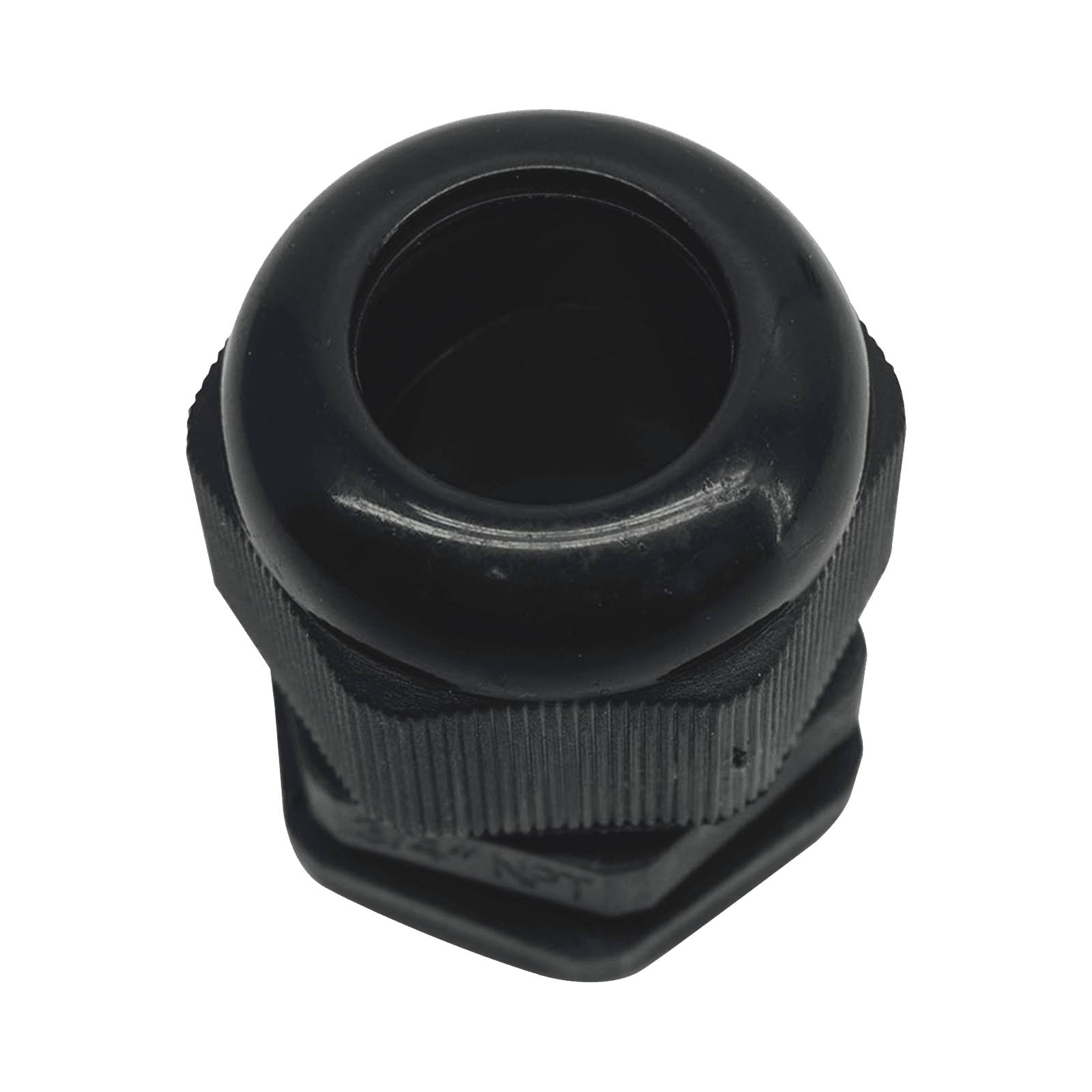 Conector Plástico Negro Tipo Glándula para Rosca NPT 3/4″ TXG-PG-34NBK - TXPRO