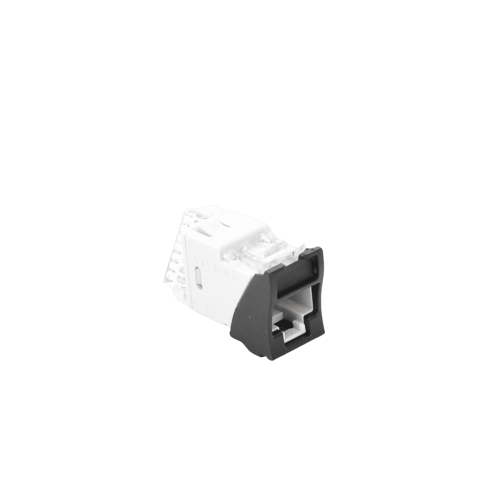 Jack UltraMAX Cat5e, UTP, Montaje híbrido en Placa de Pared (Plano y Angulado), Color Negro, Punch Down U5-H01NS - SIEMON