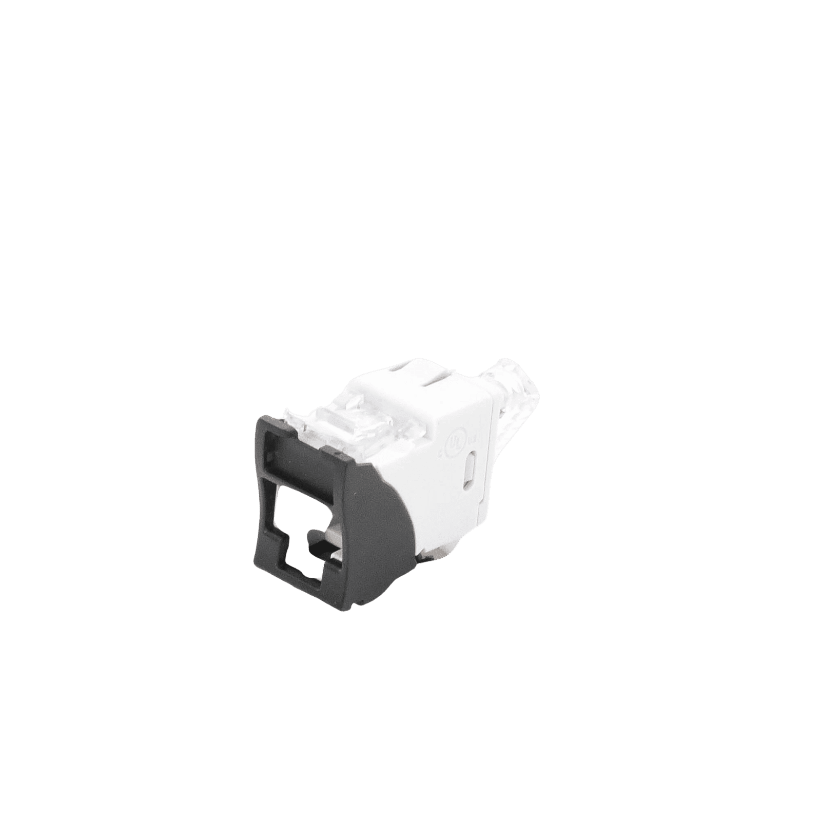 Jack UltraMAX Cat5e, UTP, Montaje híbrido en Placa de Pared (Plano y Angulado), Color Negro, Punch Down U5-H01NS - SIEMON
