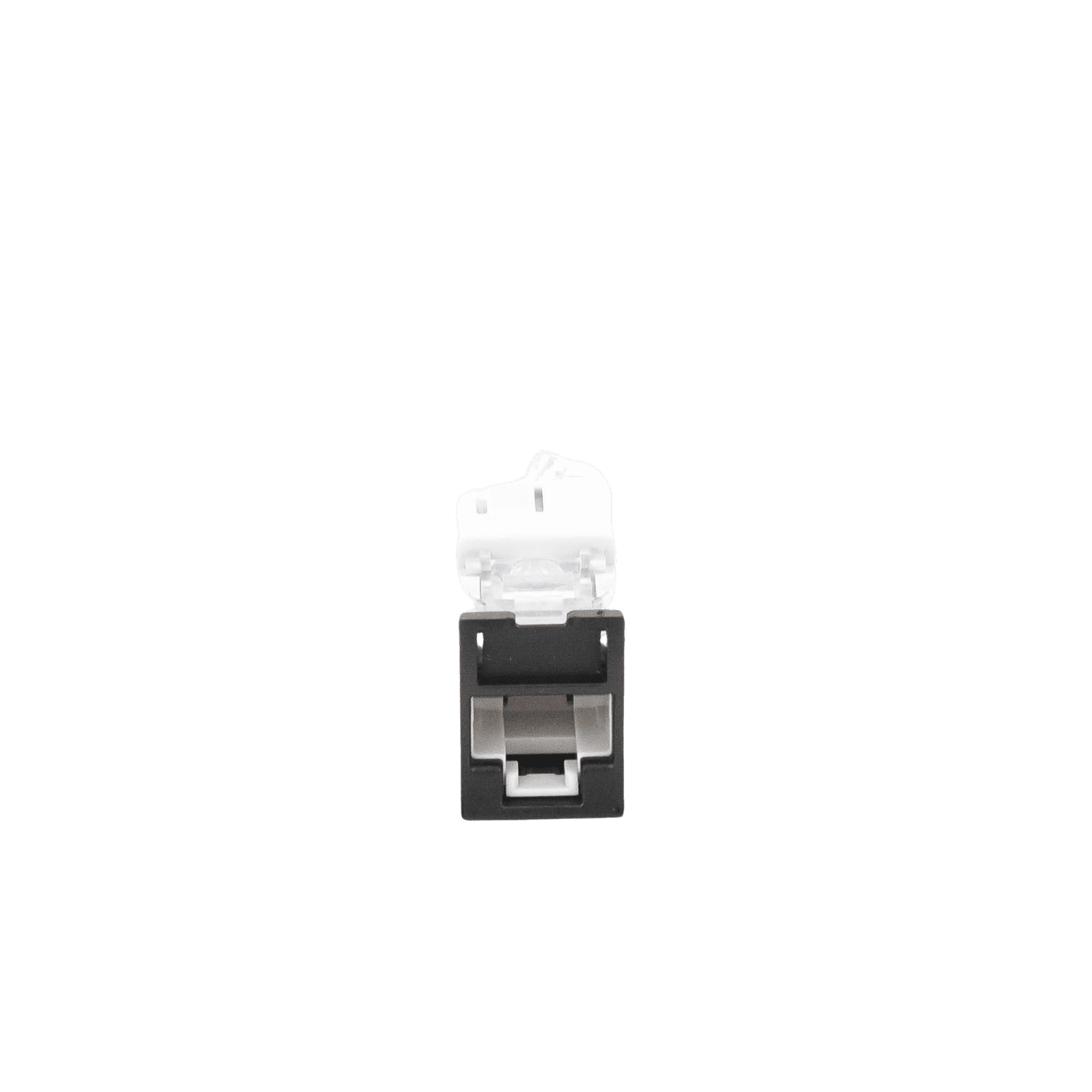 Jack UltraMAX Cat5e, UTP, Montaje híbrido en Placa de Pared (Plano y Angulado), Color Negro, Punch Down U5-H01NS - SIEMON