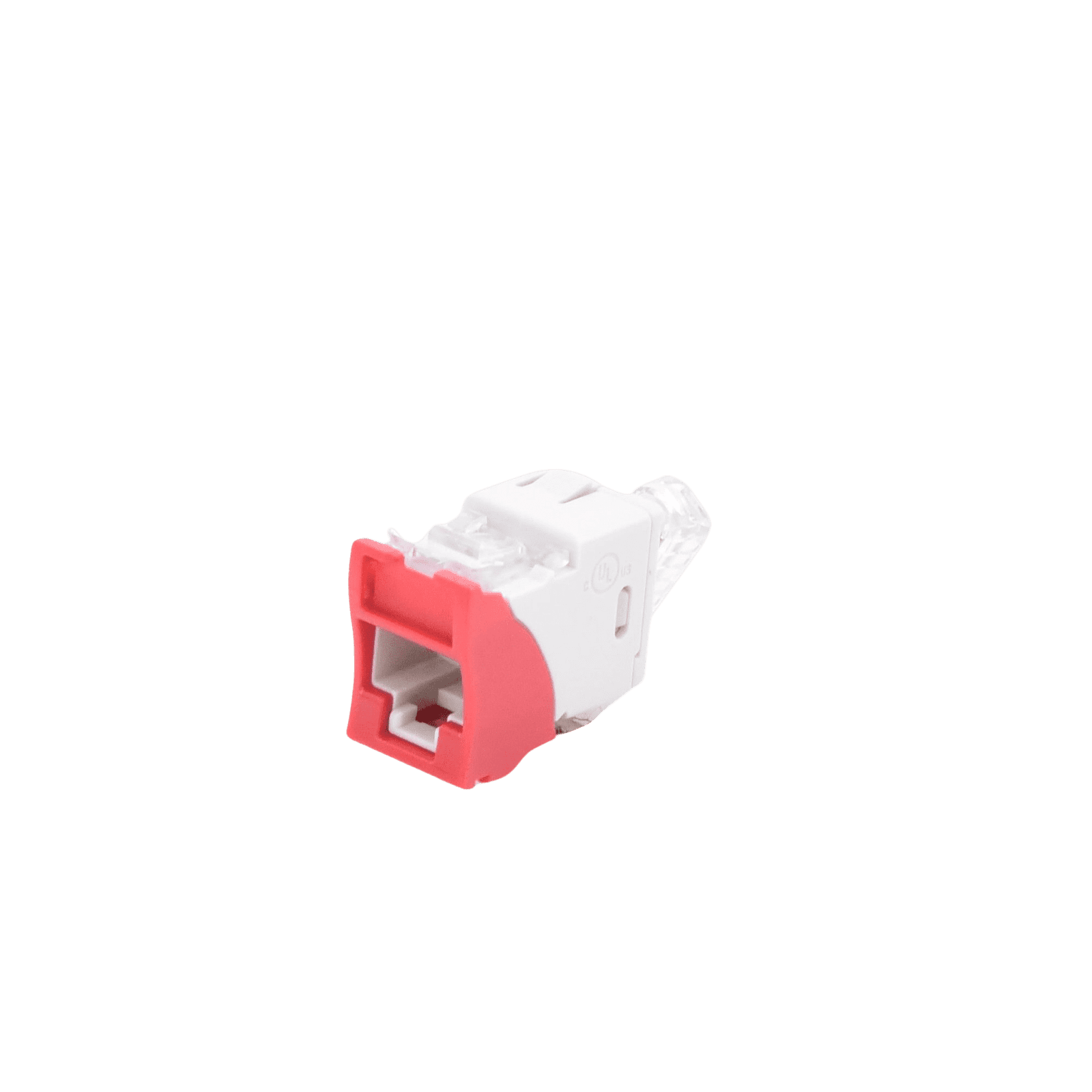 Jack UltraMAX Cat5e, UTP, Montaje híbrido en Placa de Pared (Plano y Angulado), Color Rojo, Punch Down U5-H03NS - SIEMON
