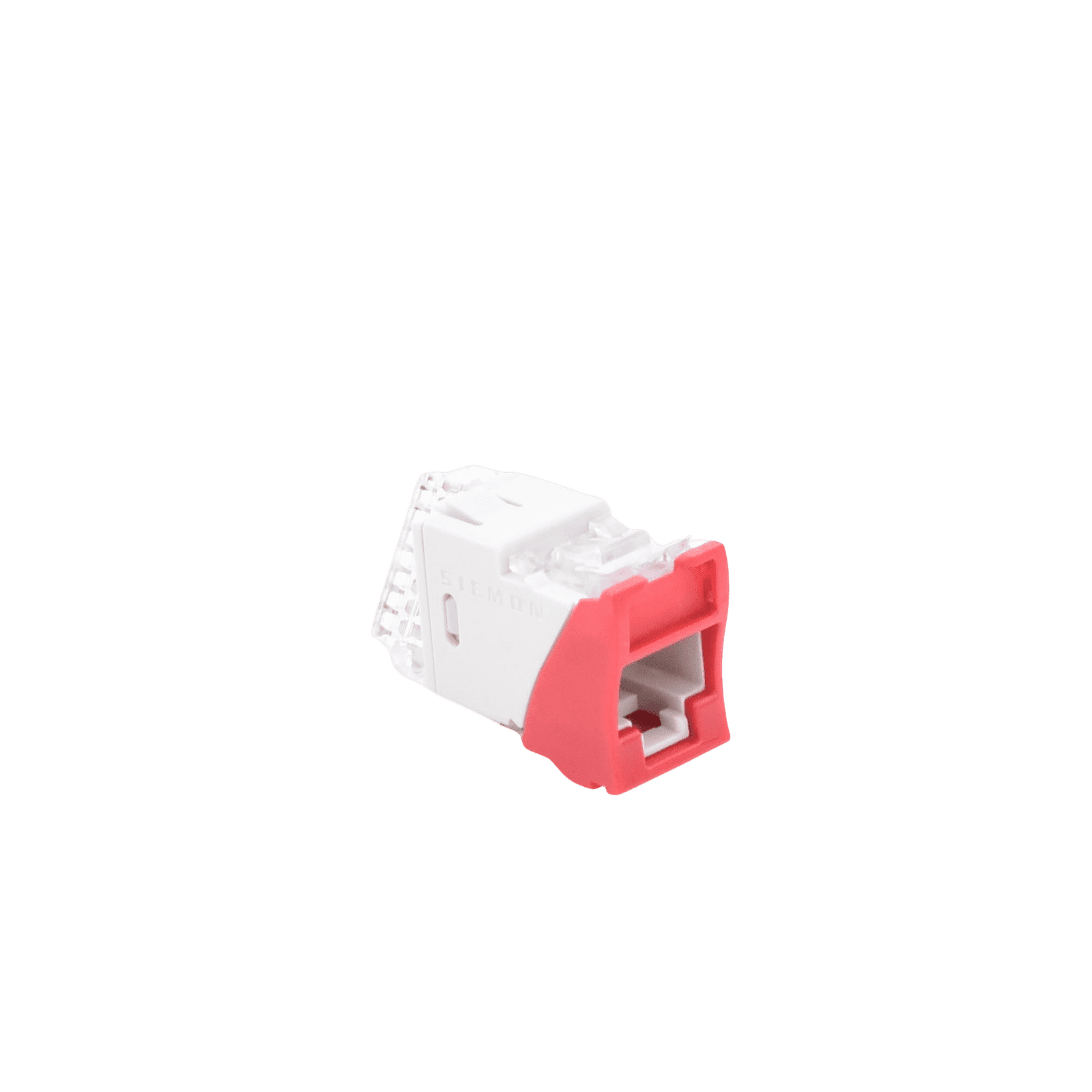 Jack UltraMAX Cat5e, UTP, Montaje híbrido en Placa de Pared (Plano y Angulado), Color Rojo, Punch Down U5-H03NS - SIEMON