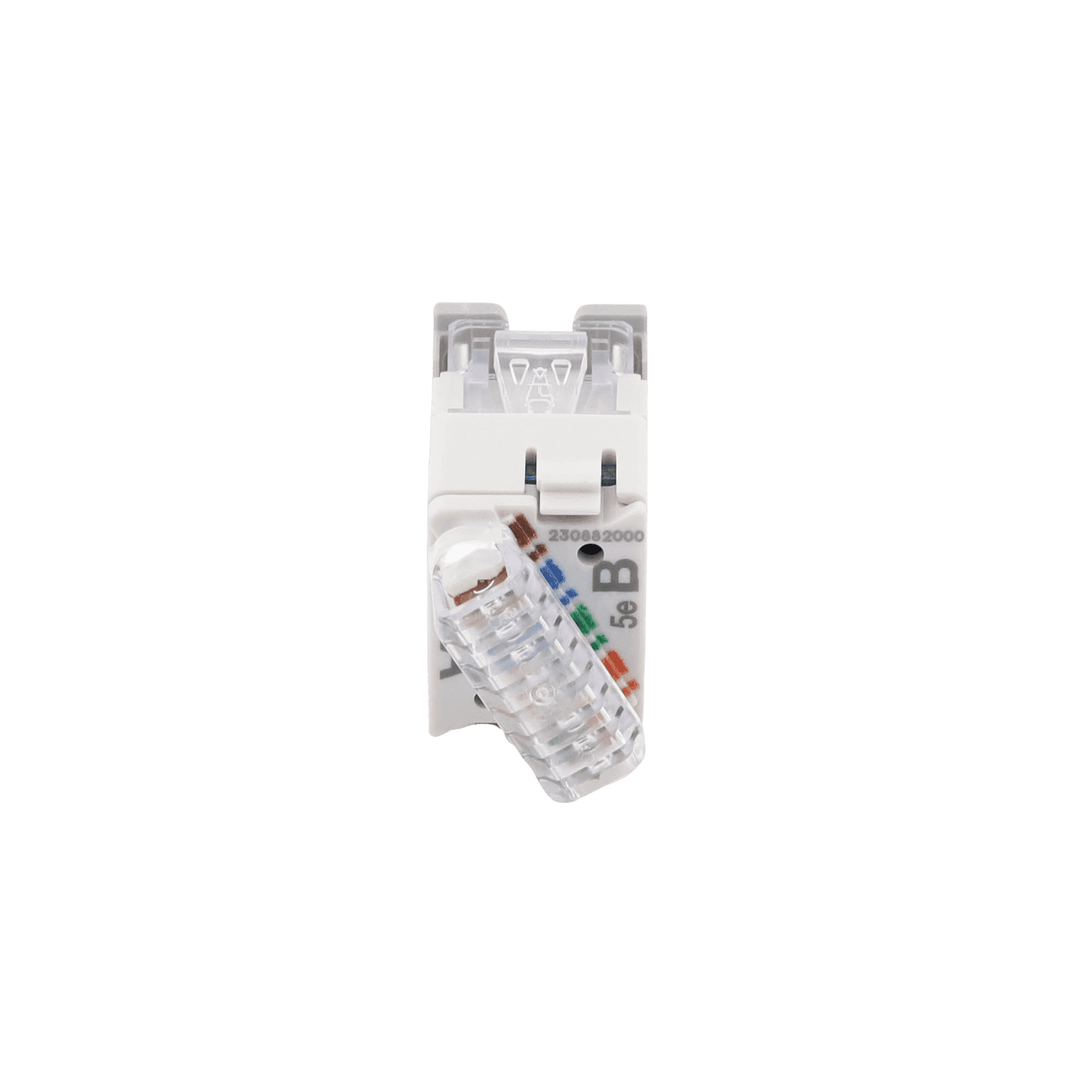 Jack UltraMAX Cat5e, UTP, Montaje híbrido en Placa de Pared (Plano y Angulado), Color Gris, Punch Down U5-H04NS - SIEMON