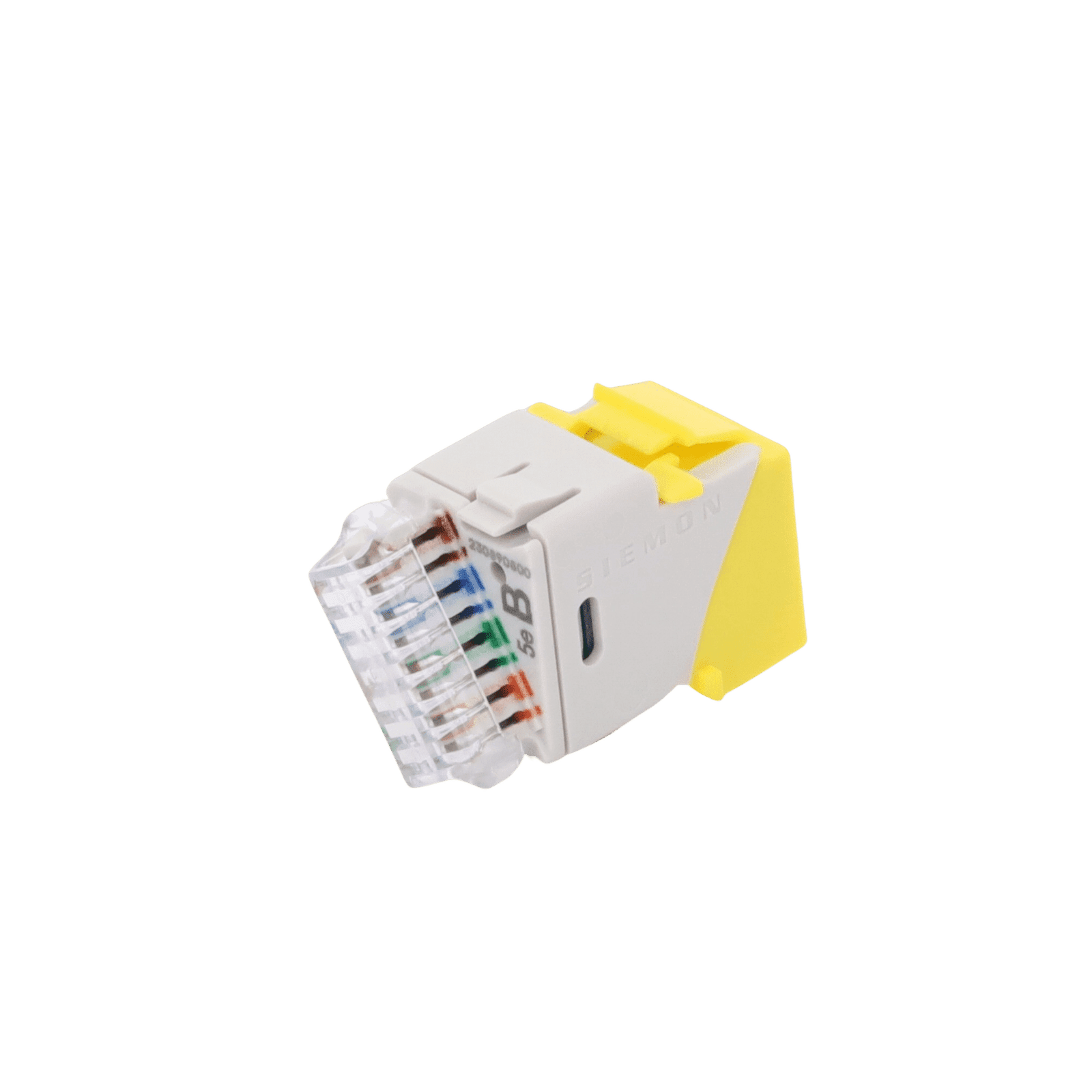 Jack UltraMAX Cat5e, UTP, Tipo Keystone, Color Amarillo, Punch Down U5-K05NS - SIEMON