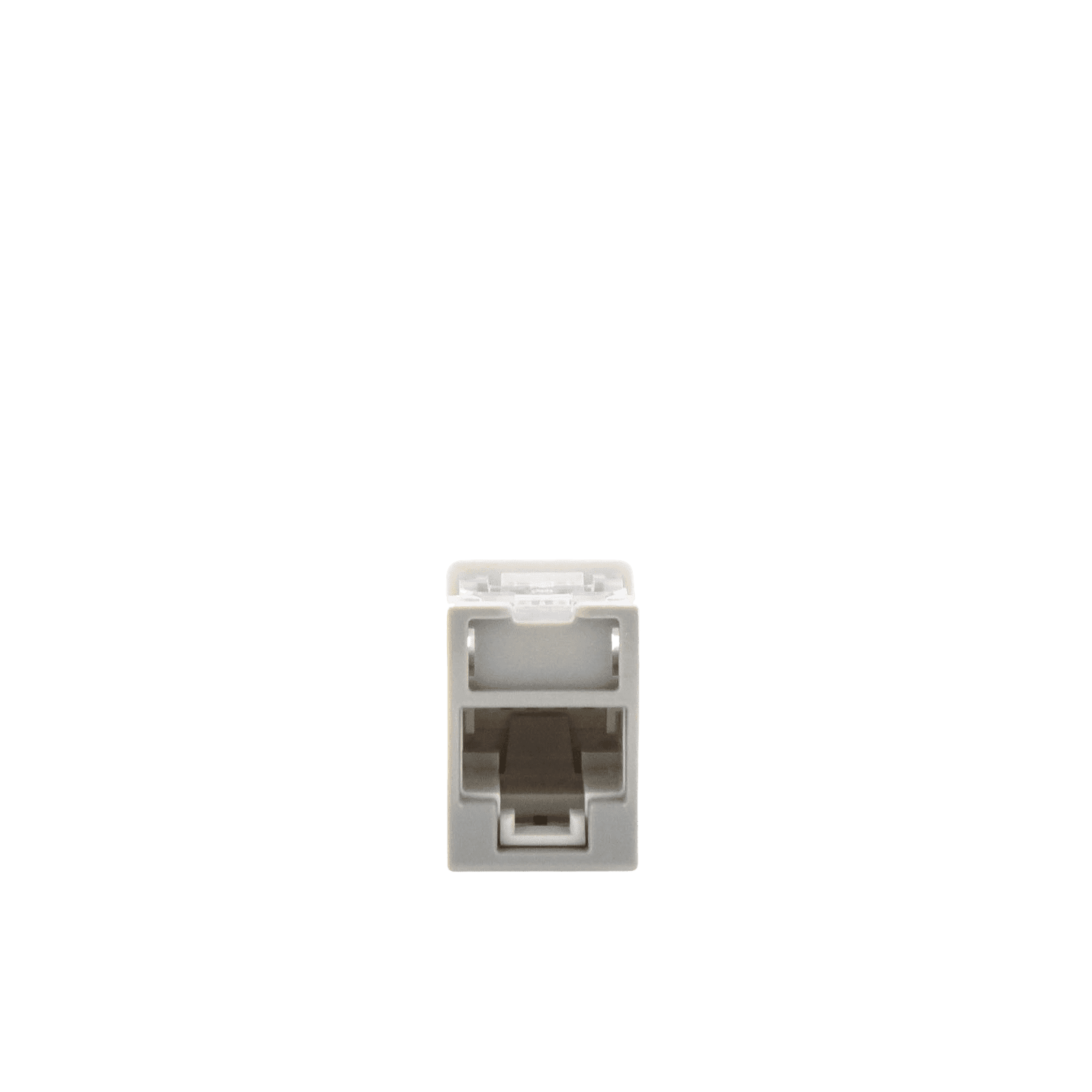 Jack UltraMAX Cat6A, UTP, Montaje híbrido en Placa de Pared (Plano y Angulado), Color Gris, Punch Down U6A-H04NS - SIEMON