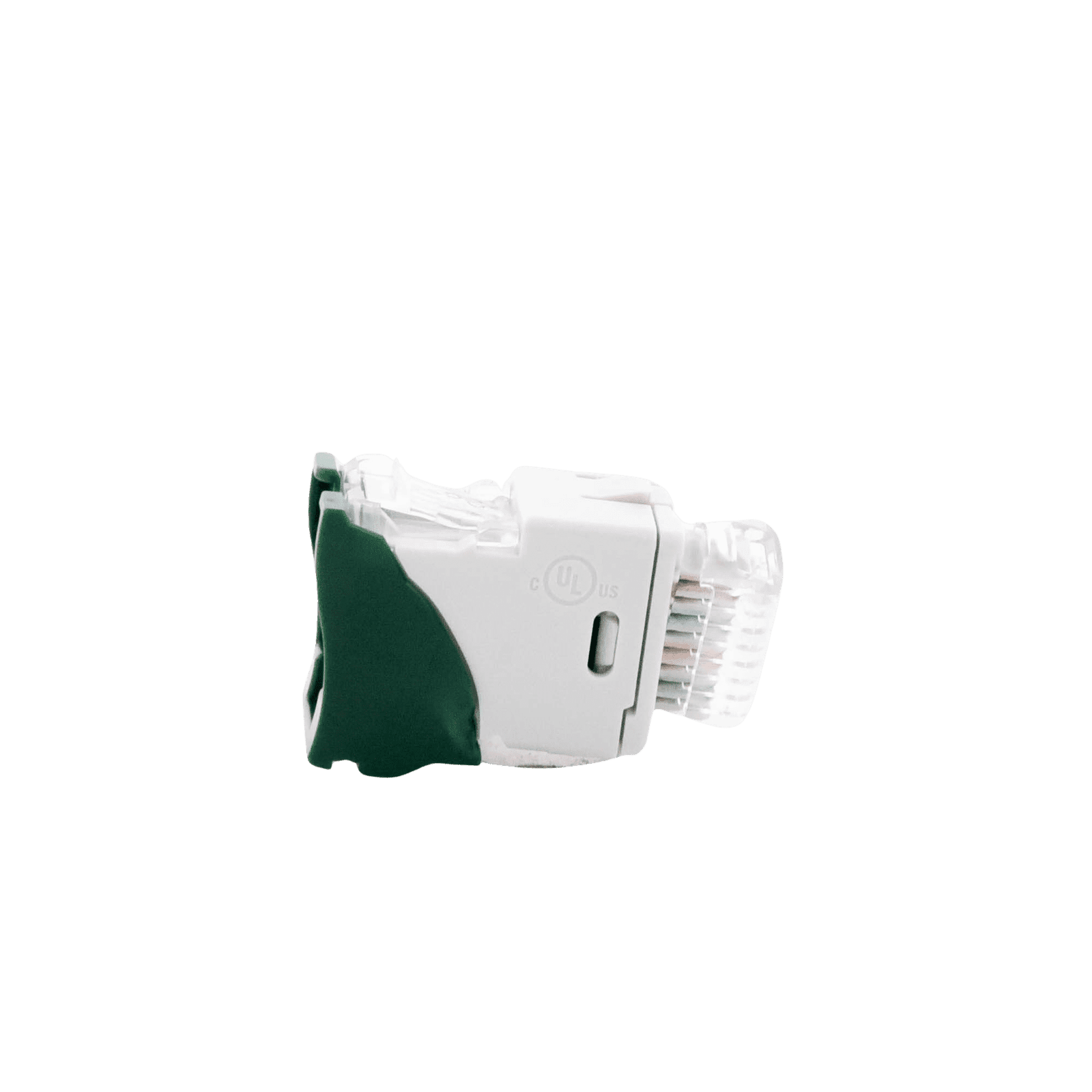 Jack UltraMAX Cat6A, UTP, Montaje híbrido en Placa de Pared (Plano y Angulado), Color Verde, Punch Down U6A-H07NS - SIEMON