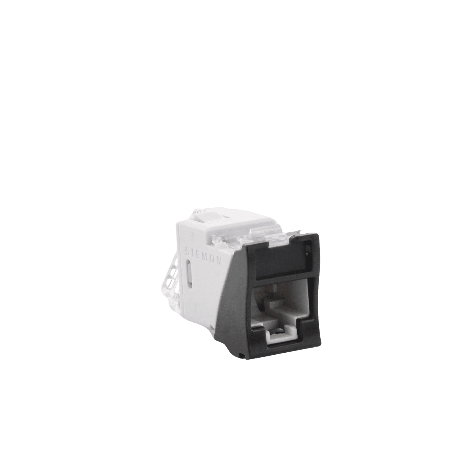 Jack UltraMAX Cat6, UTP, Montaje híbrido en Placa de Pared (Plano y Angulado), Color Negro, Punch Down U6-H01NS - SIEMON